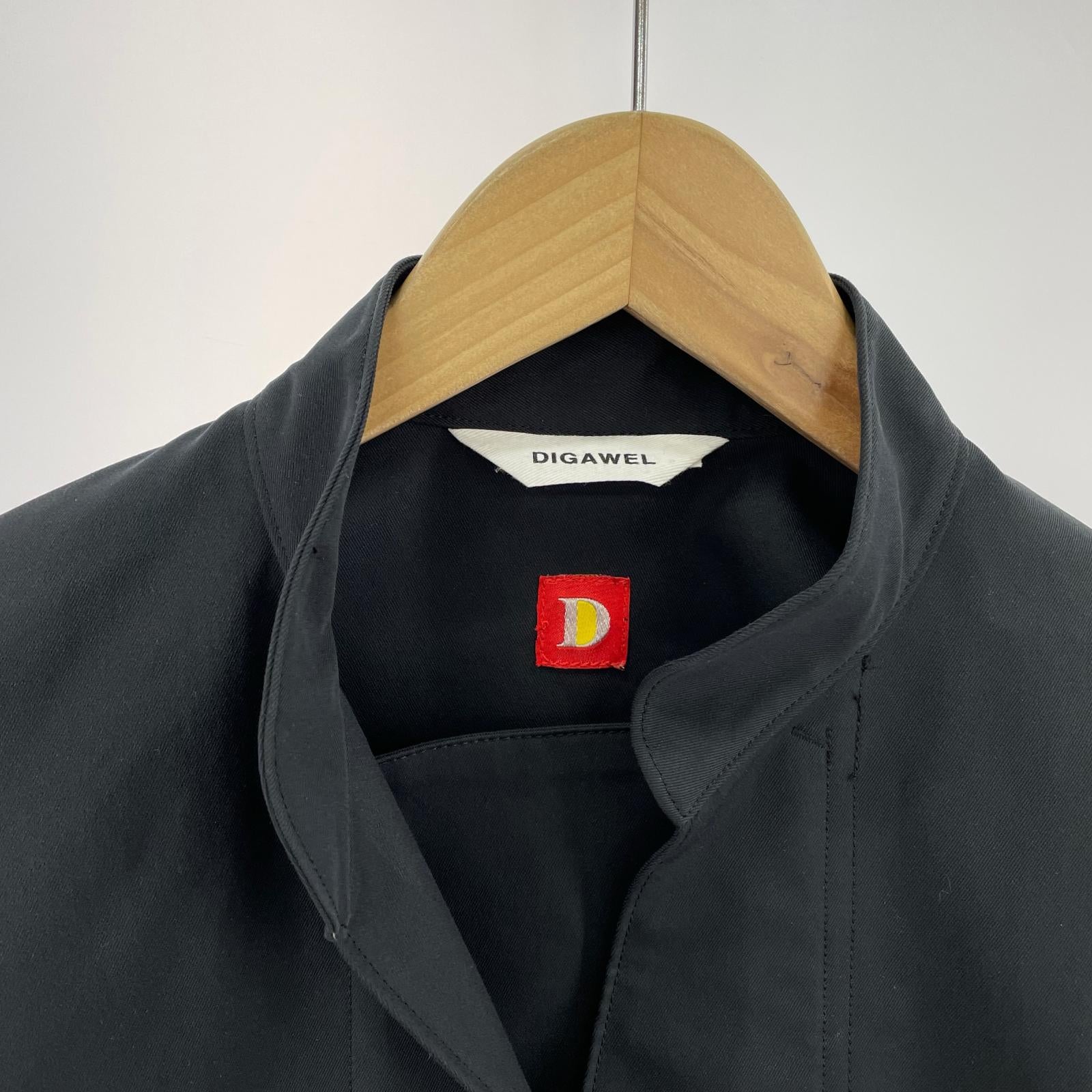 その他アウター DIGAWEL 24SS カフスリブシャツ 黒 (2)