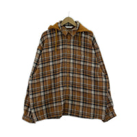 長袖シャツ DIGAWEL Hoodie shirt 茶 (1) 2 ブラウン