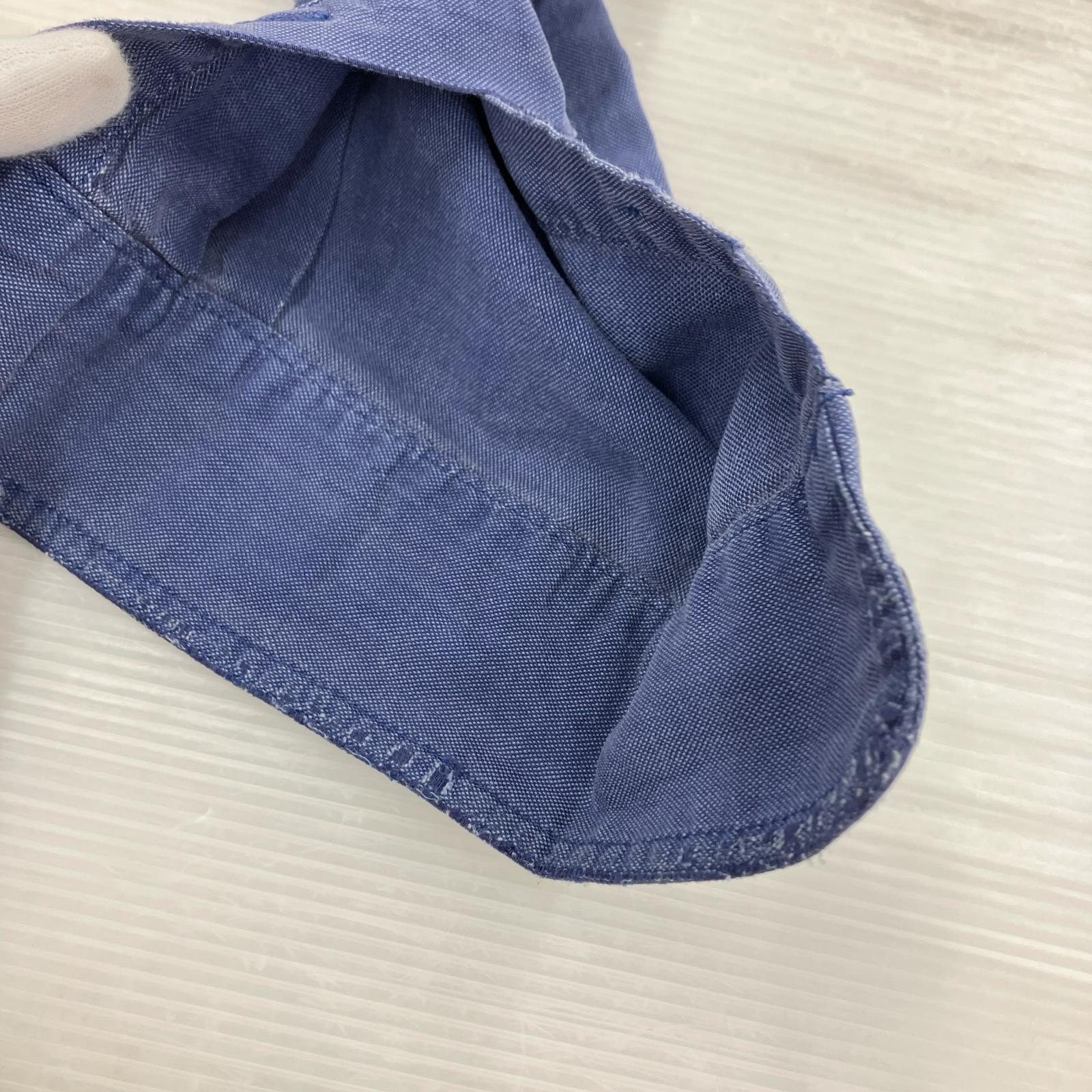 長袖シャツ 黒タグ 青 (XL) ブルー