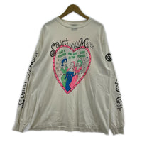 長袖Tシャツ SAINT MICHAEL LS TEE PINK HEART SM-YS8-0000-020 白 (L) L ホワイト