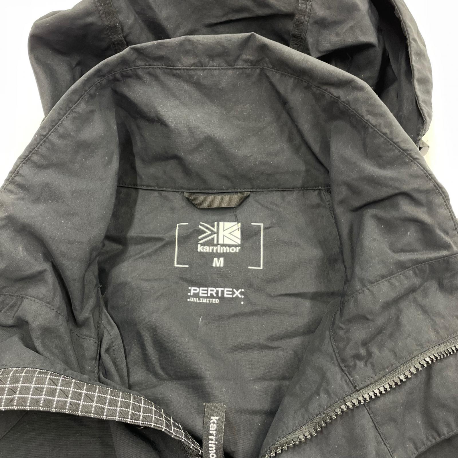 マウンテンパーカー PERTEX ナイロン 黒 (M) M ブラック