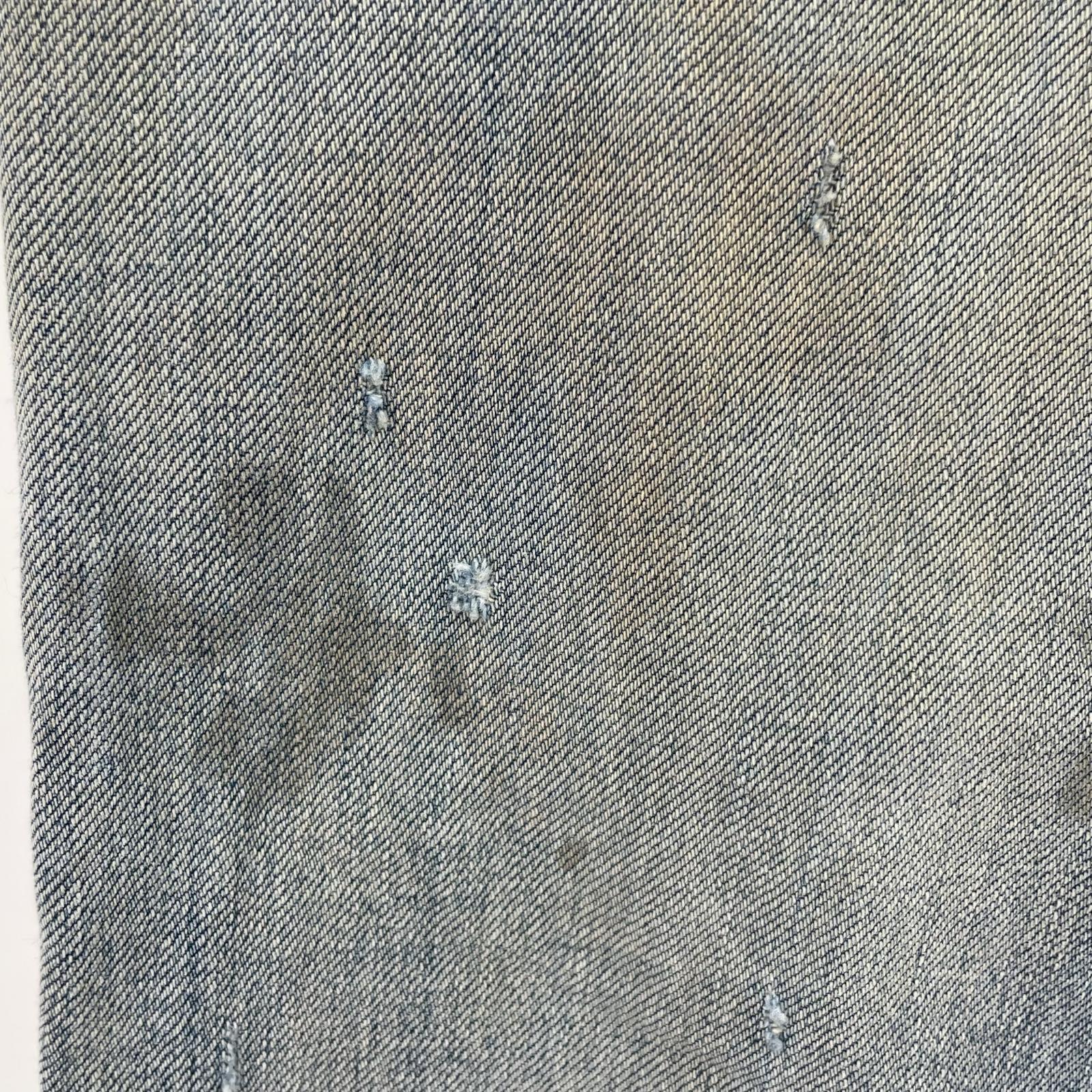 デニムパンツ ANCELLM AGING STRAIGHT 5P DENIM PANTS ANC-PT78 (2) 2 ブルー