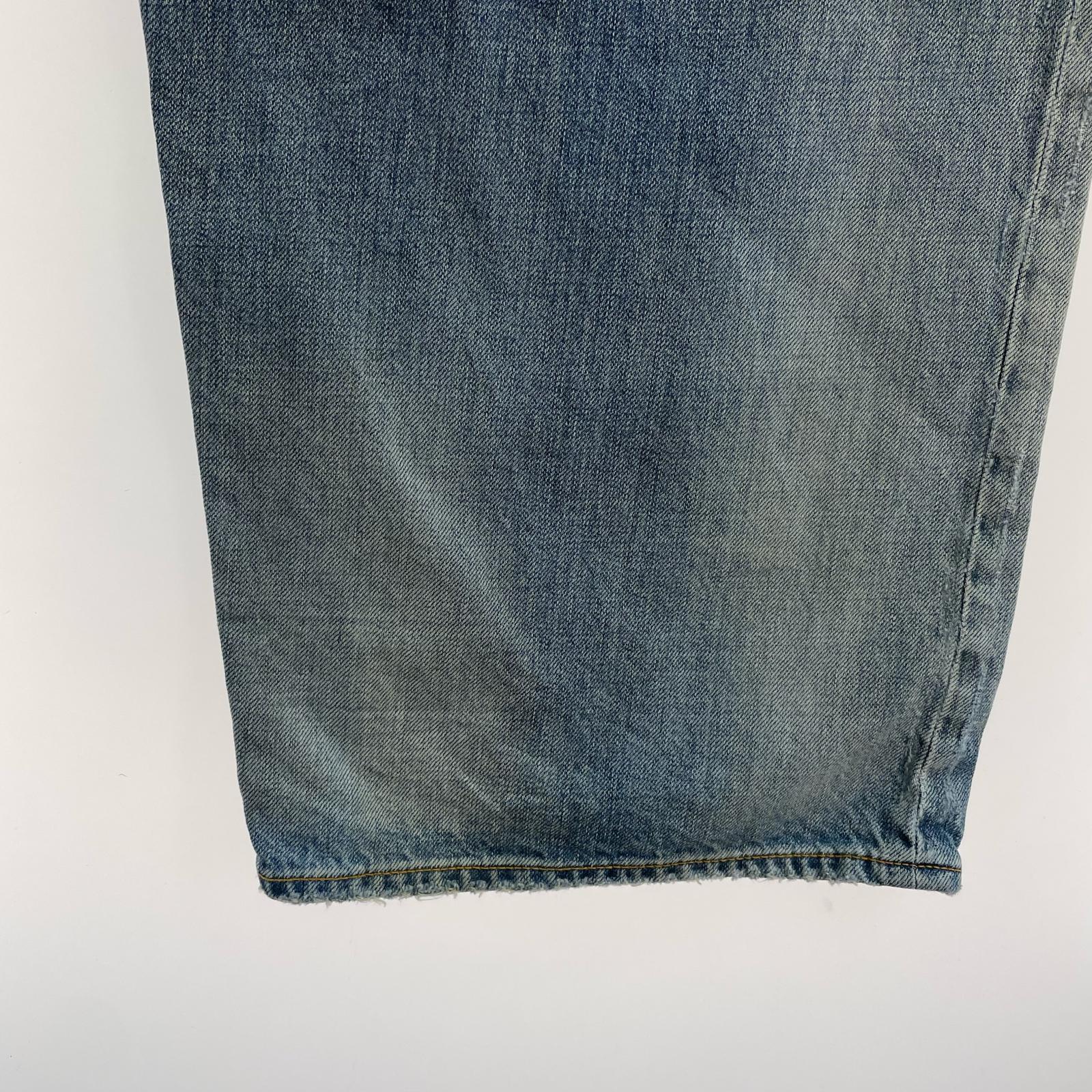 デニムパンツ ANCELLM AGING STRAIGHT 5P DENIM PANTS ANC-PT78 (2) 2 ブルー