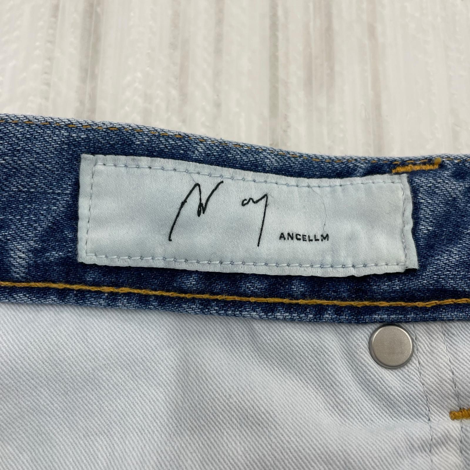 デニムパンツ ANCELLM AGING STRAIGHT 5P DENIM PANTS ANC-PT78 (2) 2 ブルー