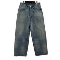 デニムパンツ ANCELLM AGING STRAIGHT 5P DENIM PANTS ANC-PT78 (2) 2 ブルー