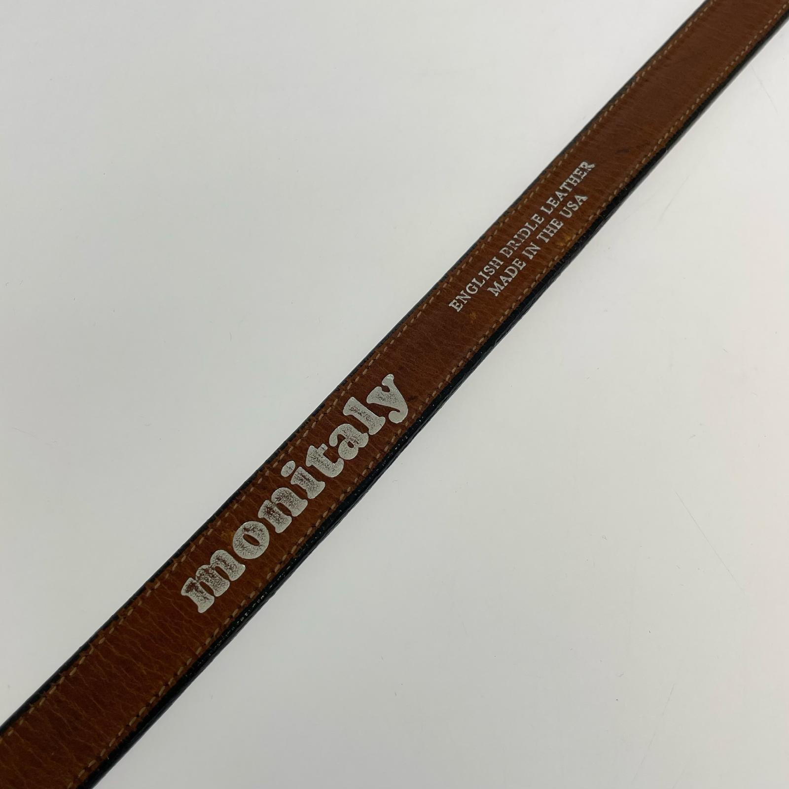 その他アクセサリー monitaly ナローベルト ブラウン