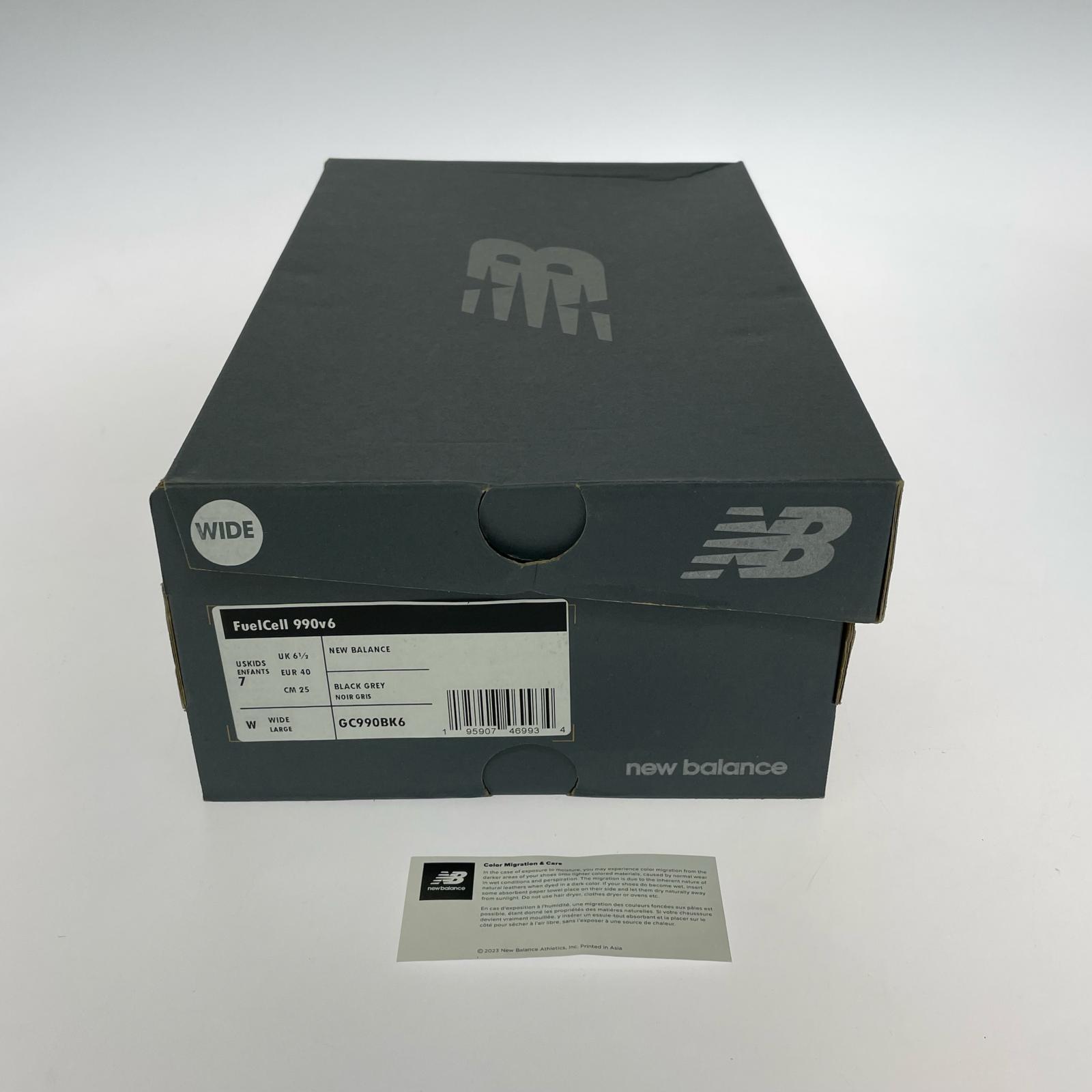 スニーカー NEW BALANCE GC990BK6 (25㎝) 未使用 25cm (US7 UK6 1/2 EU40) ブラック