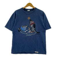 その他トップス Crazy SHIRT クリバンキャット バスケ Tee 紺 (M) M ネイビー