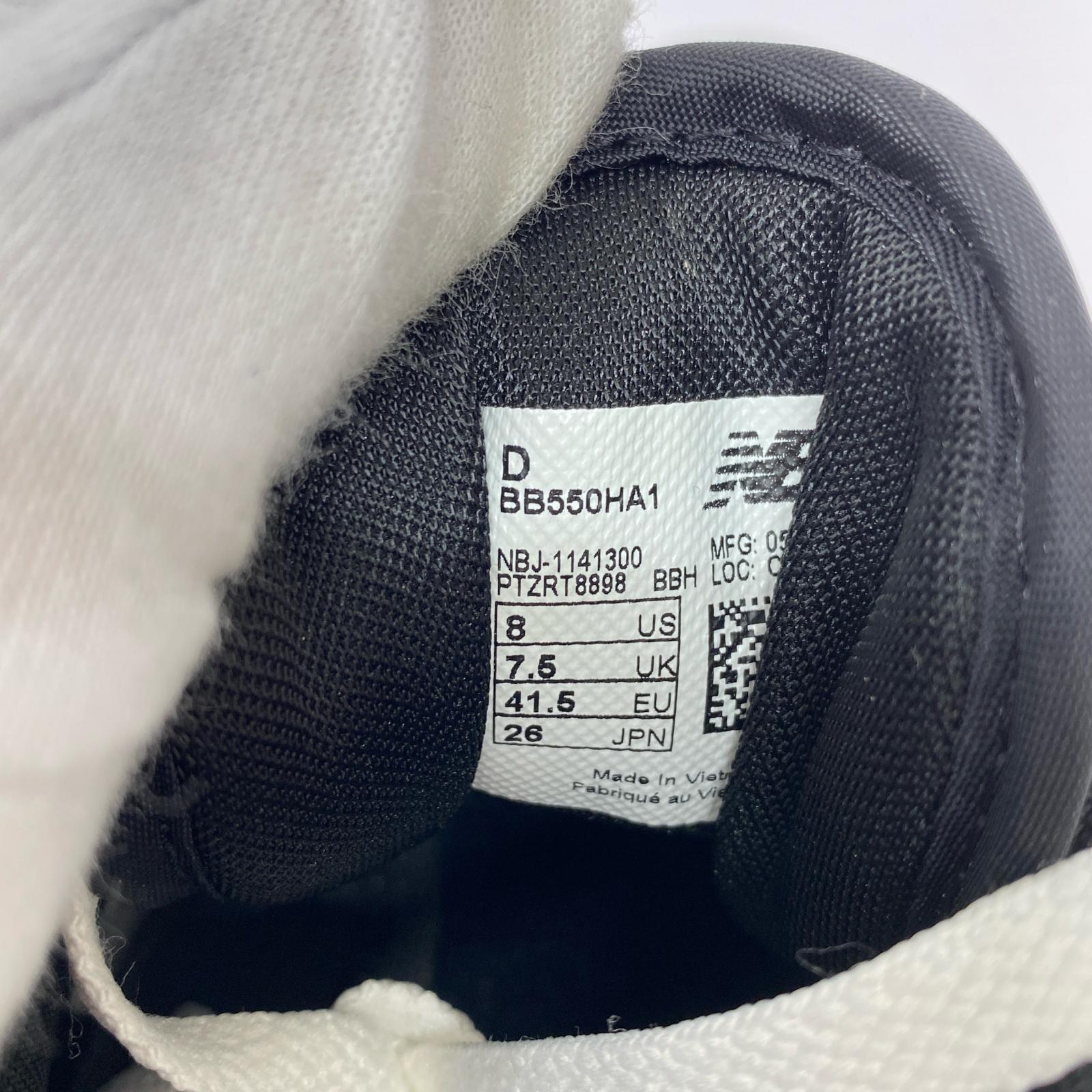 スニーカー NEW BALANCE BB550HA1(26㎝) 未使用 26cm (US8 UK7 1/2 EU42) ホワイト