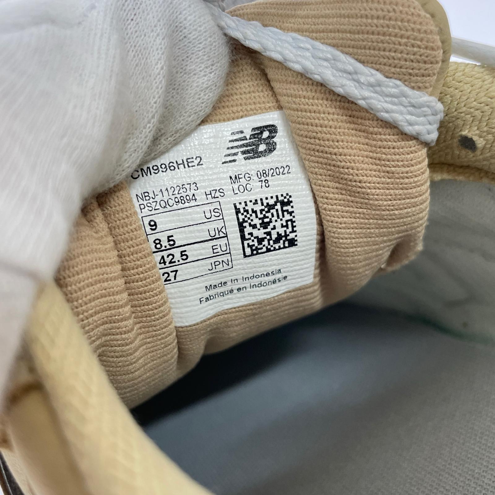スニーカー NEW BALANCE CM996HE2(27㎝)未使用 27cm (US9 UK8 1/2 EU44) ベージュ