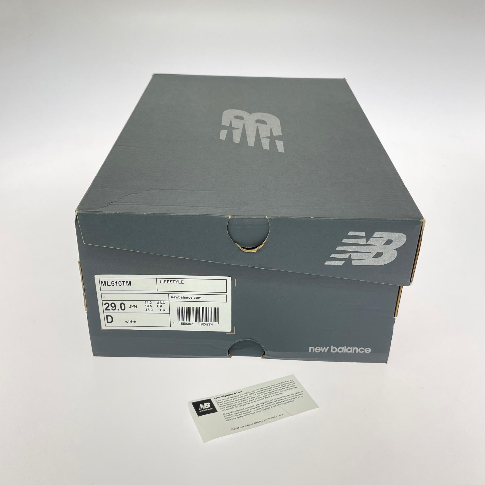 スニーカー NEW BALANCE ML610TM オリーブ (29) 29cm (US11 UK10 1/2 EU48)