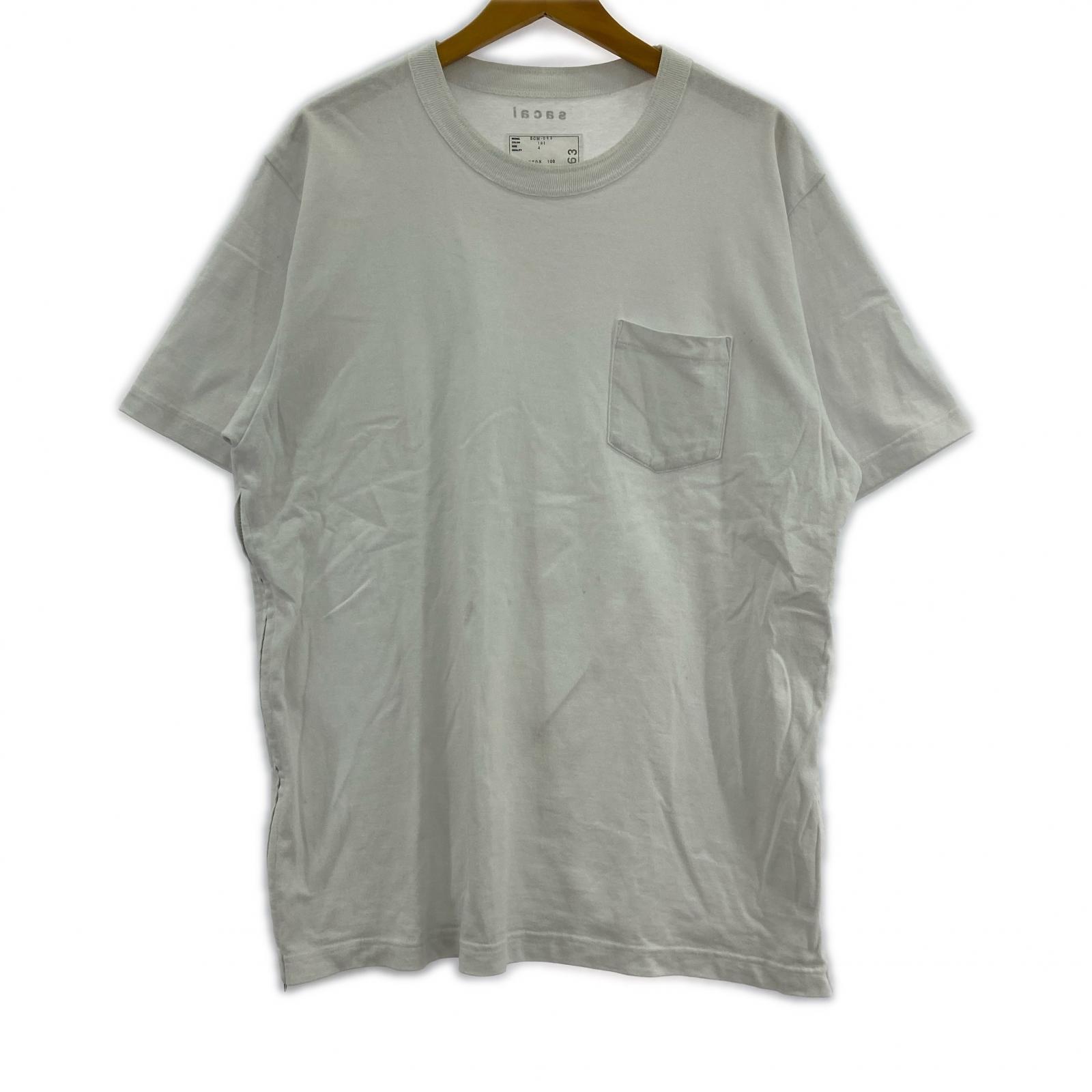 その他トップス sacai Side Zip Cotton T-ShirtSCM-063 白 (4) 4 ホワイト