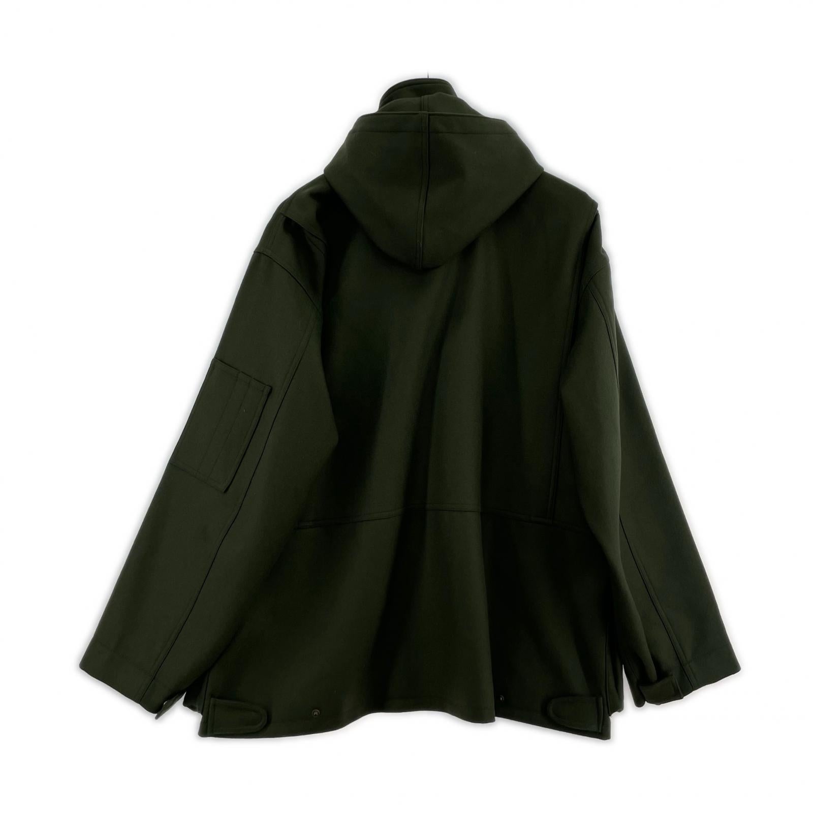 その他アウター AURALEE LIGHT MELTON FLIGHT PARKA A6AP01LM 4 グリーン