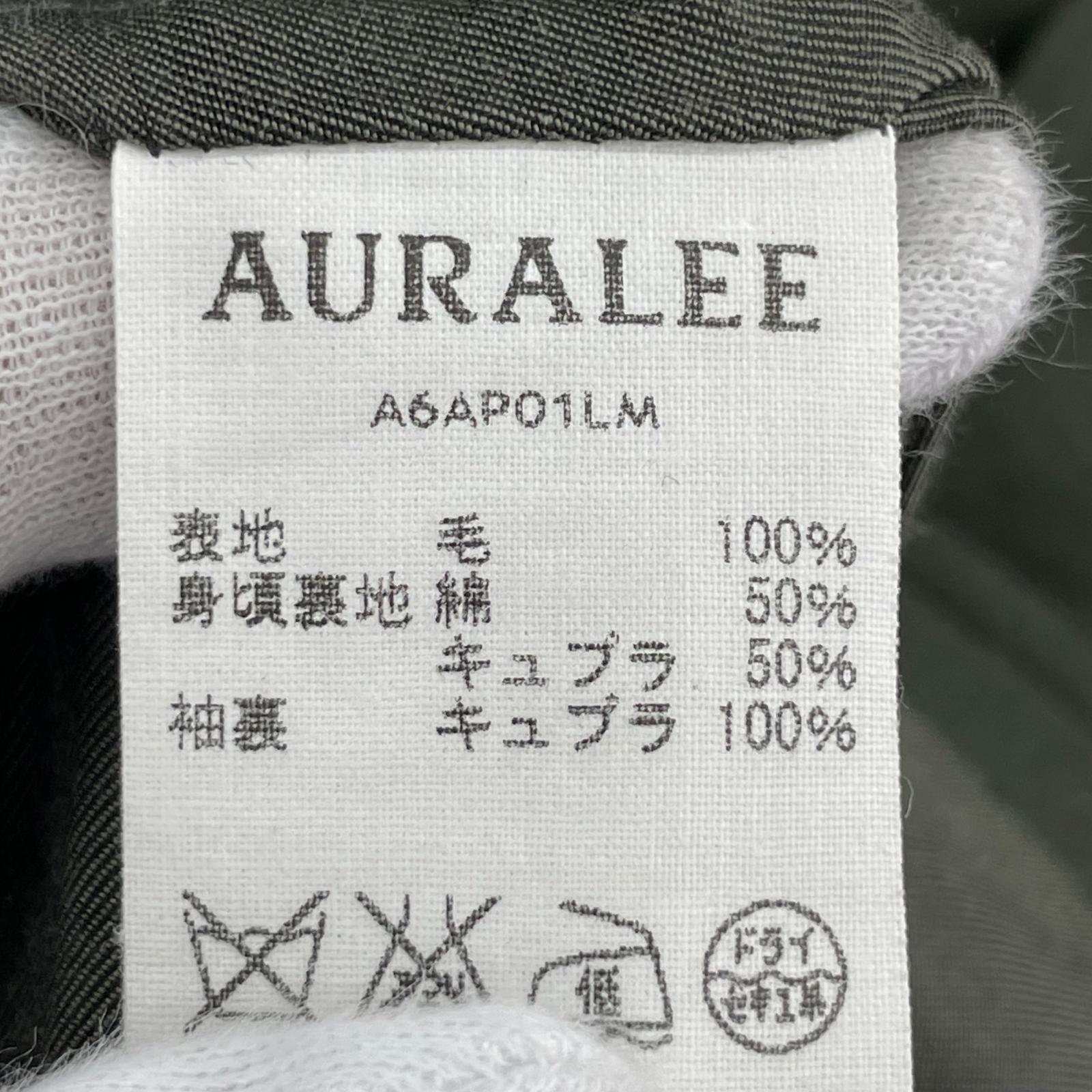 その他アウター AURALEE LIGHT MELTON FLIGHT PARKA A6AP01LM 4 グリーン
