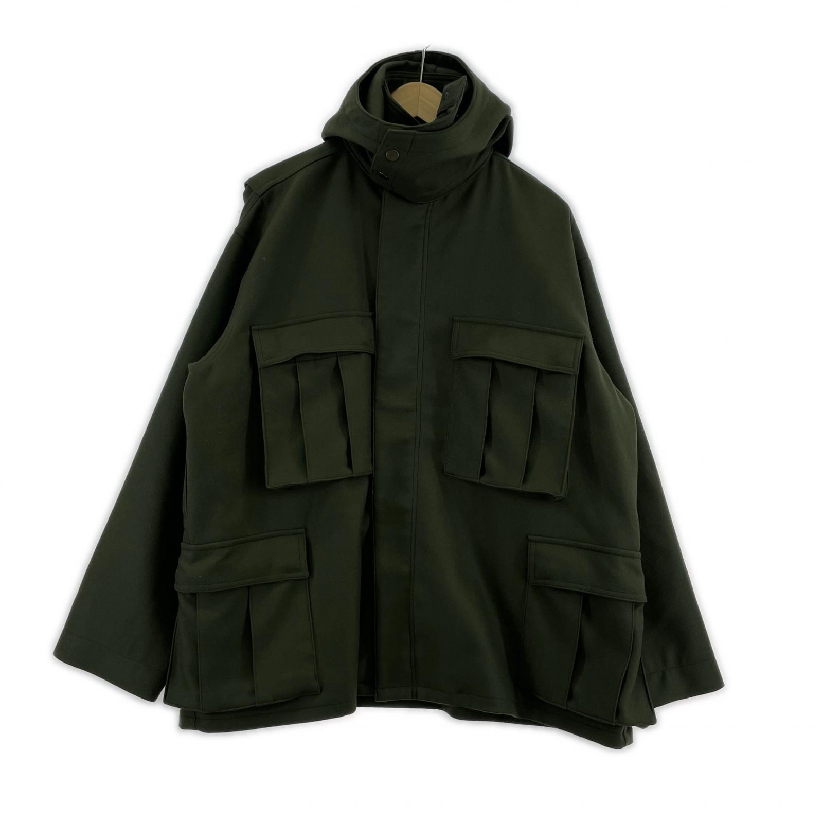 その他アウター AURALEE LIGHT MELTON FLIGHT PARKA A6AP01LM 4 グリーン