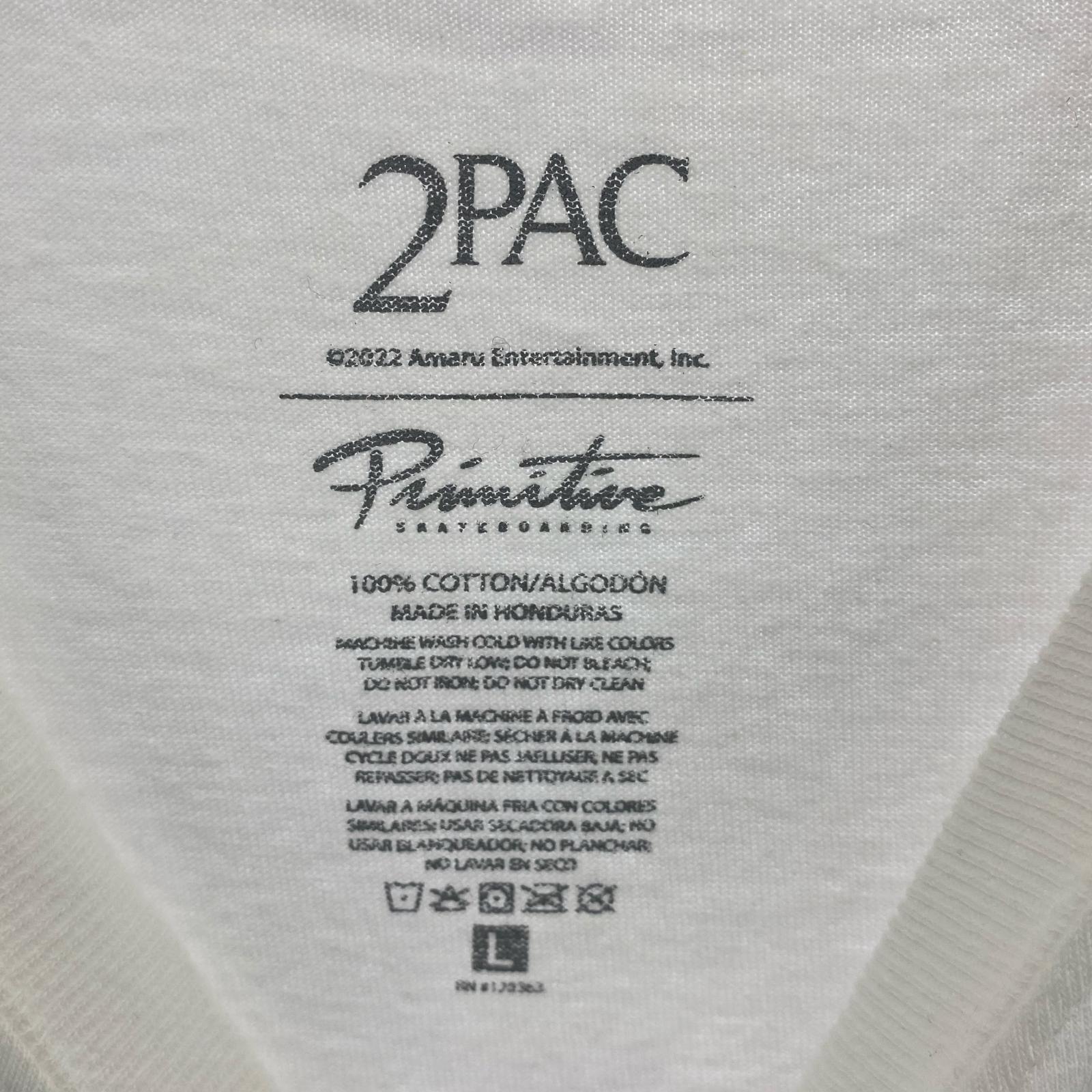 半袖Tシャツ 2PAC PRIMITIVE 白 (L) L ホワイト