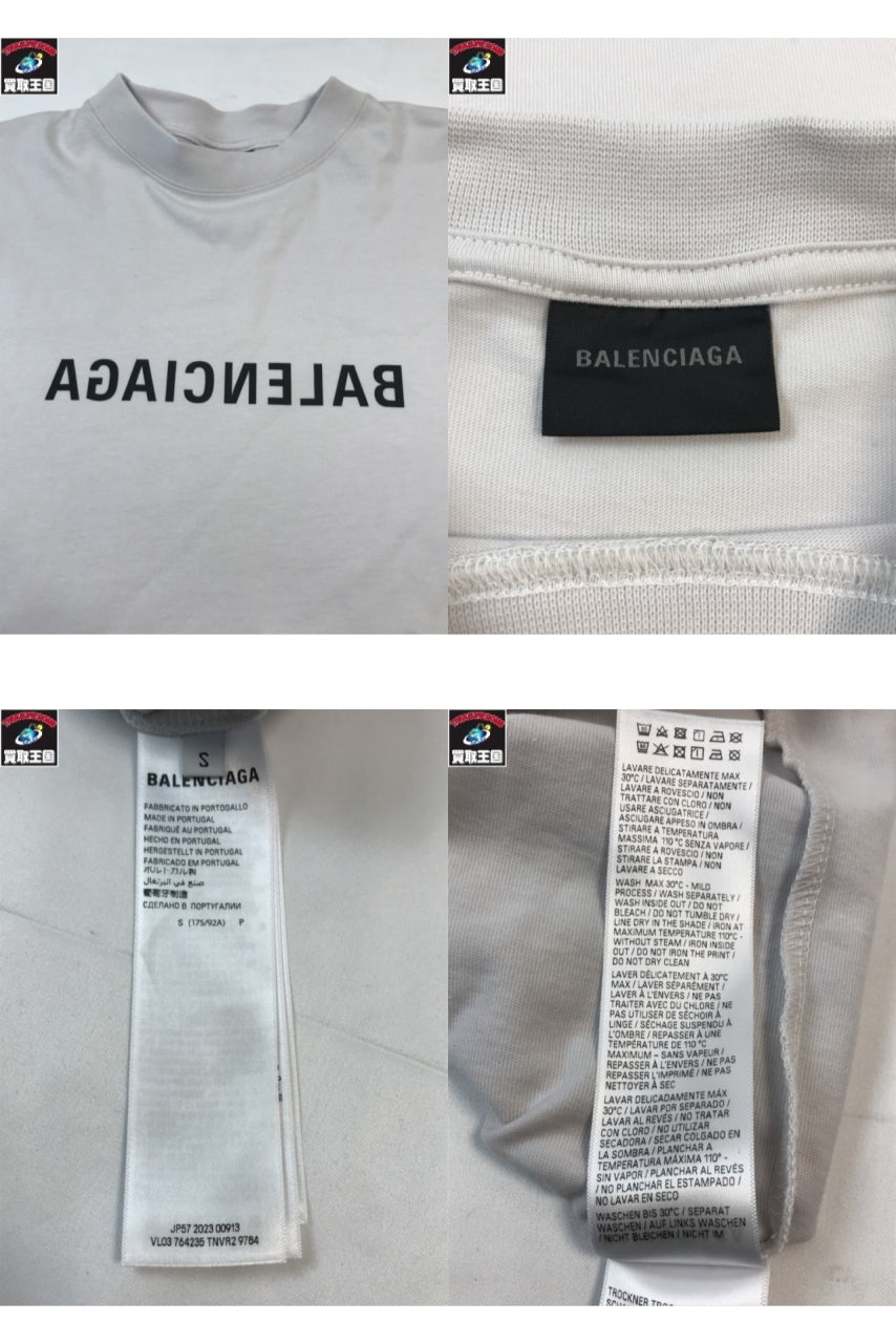 23AW MIRROR LOGO T-SHIRT WHITE S