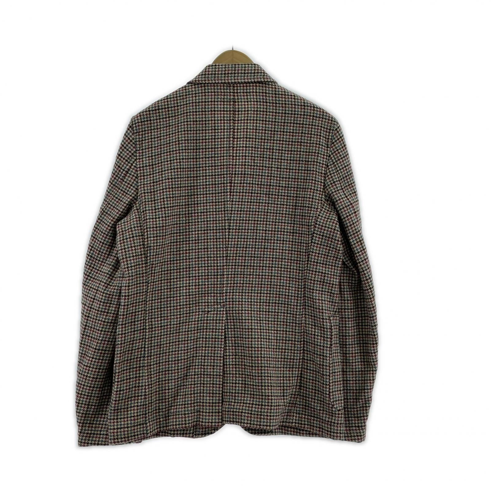 テーラードジャケット wool houndstooth ptrn with workstitch/M M マルチカラー