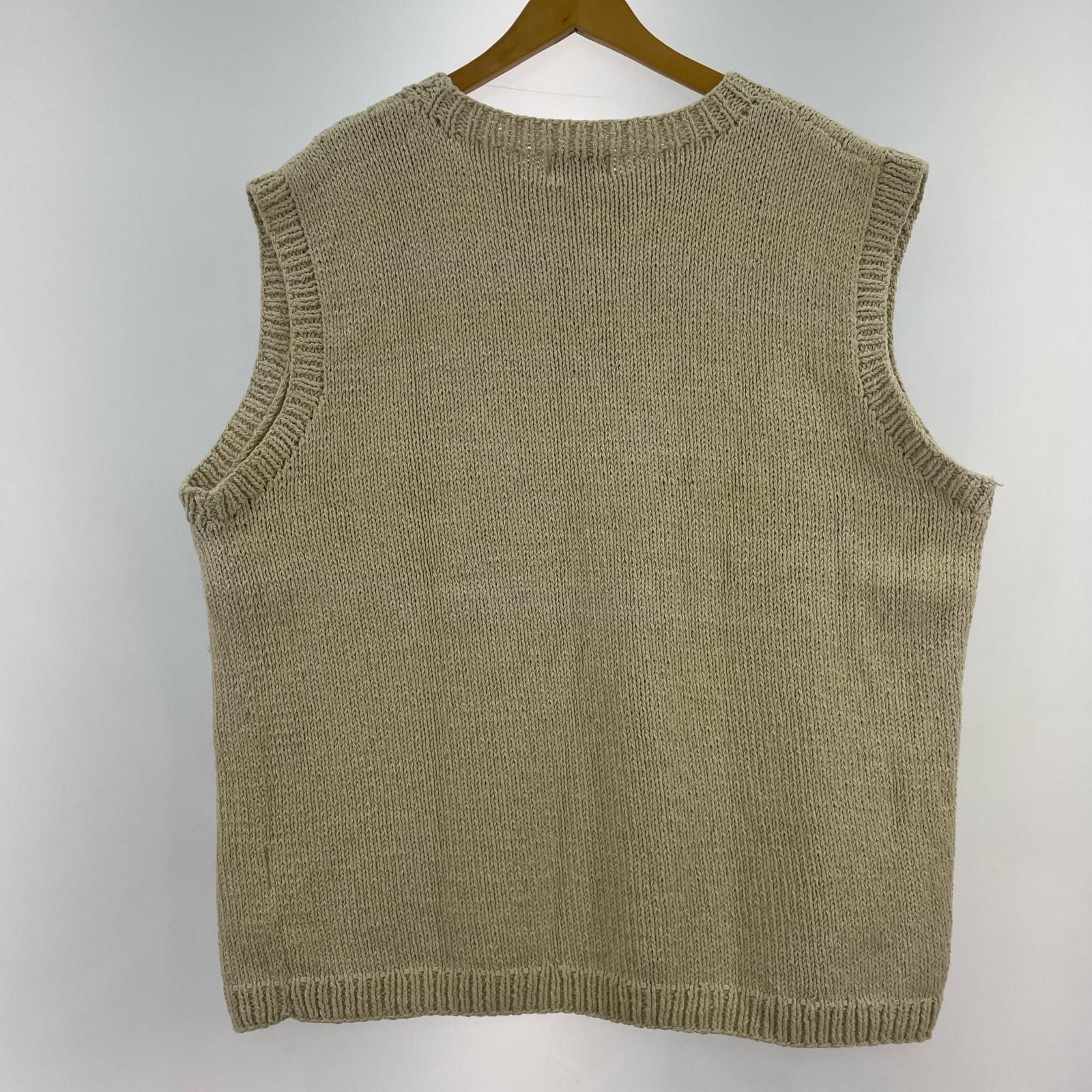 ニット mcmachan woolen ニットベスト 白 ホワイト