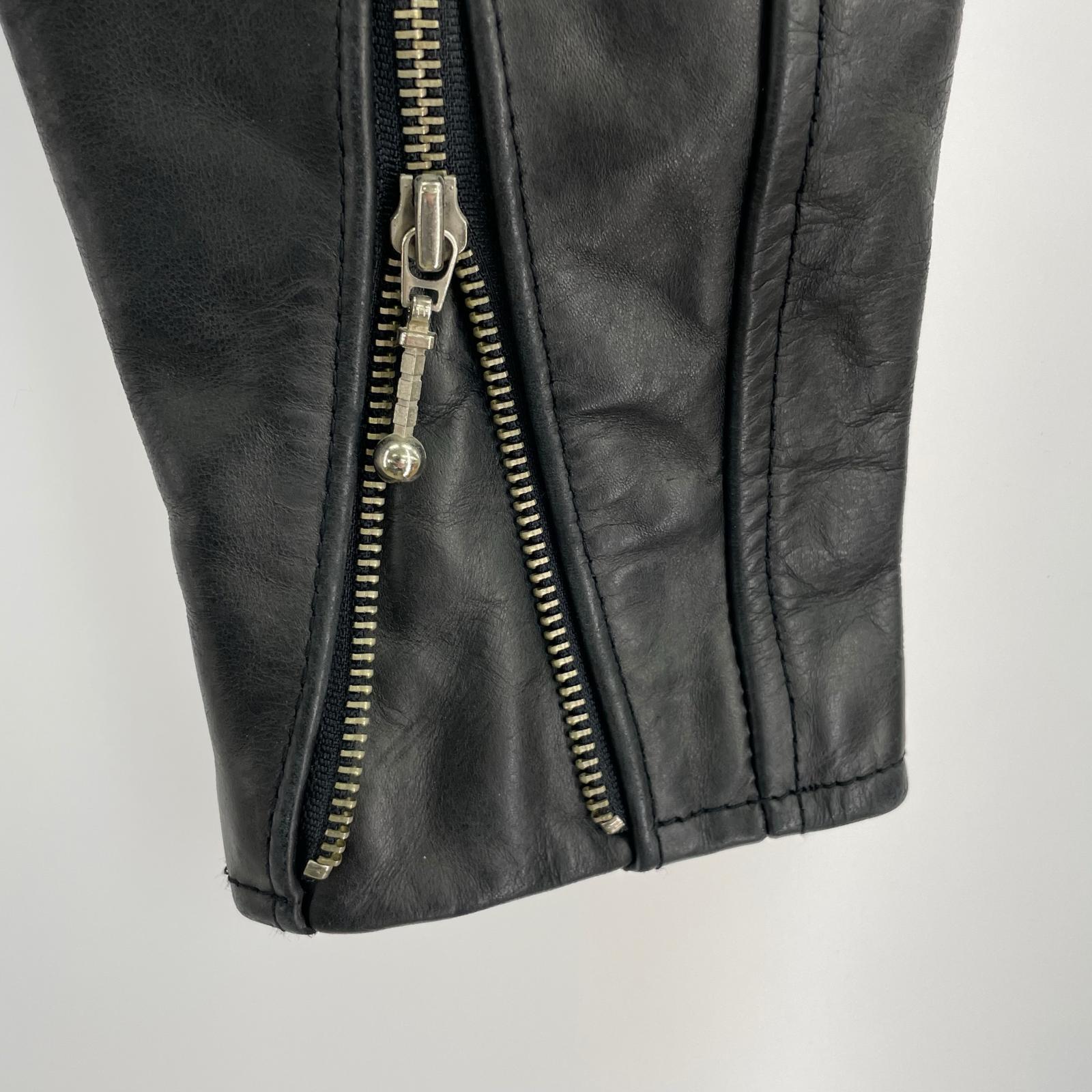 ライダースジャケット TALON ZIP シングルライダース 38 ブラック