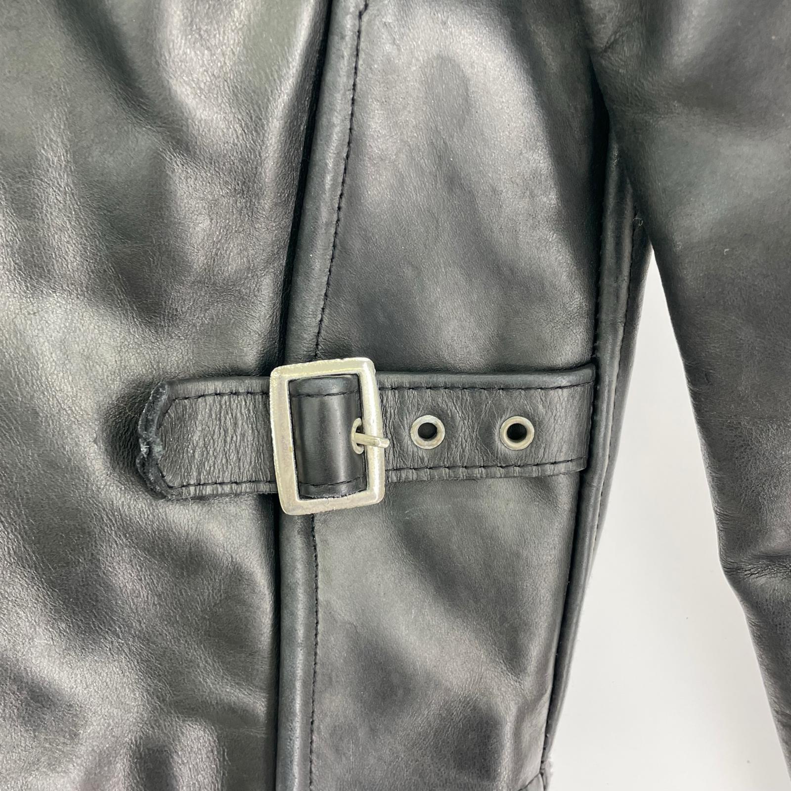 ライダースジャケット TALON ZIP シングルライダース 38 ブラック