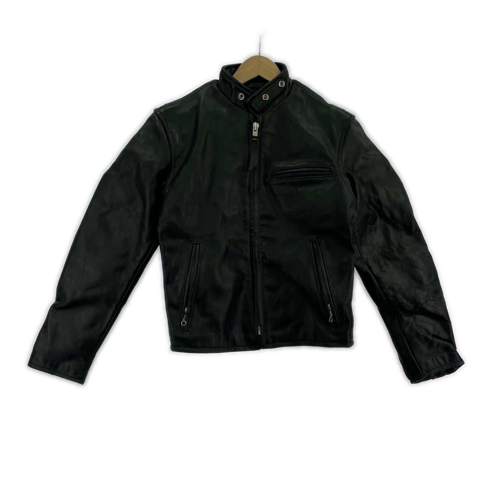 ライダースジャケット TALON ZIP シングルライダース 38 ブラック