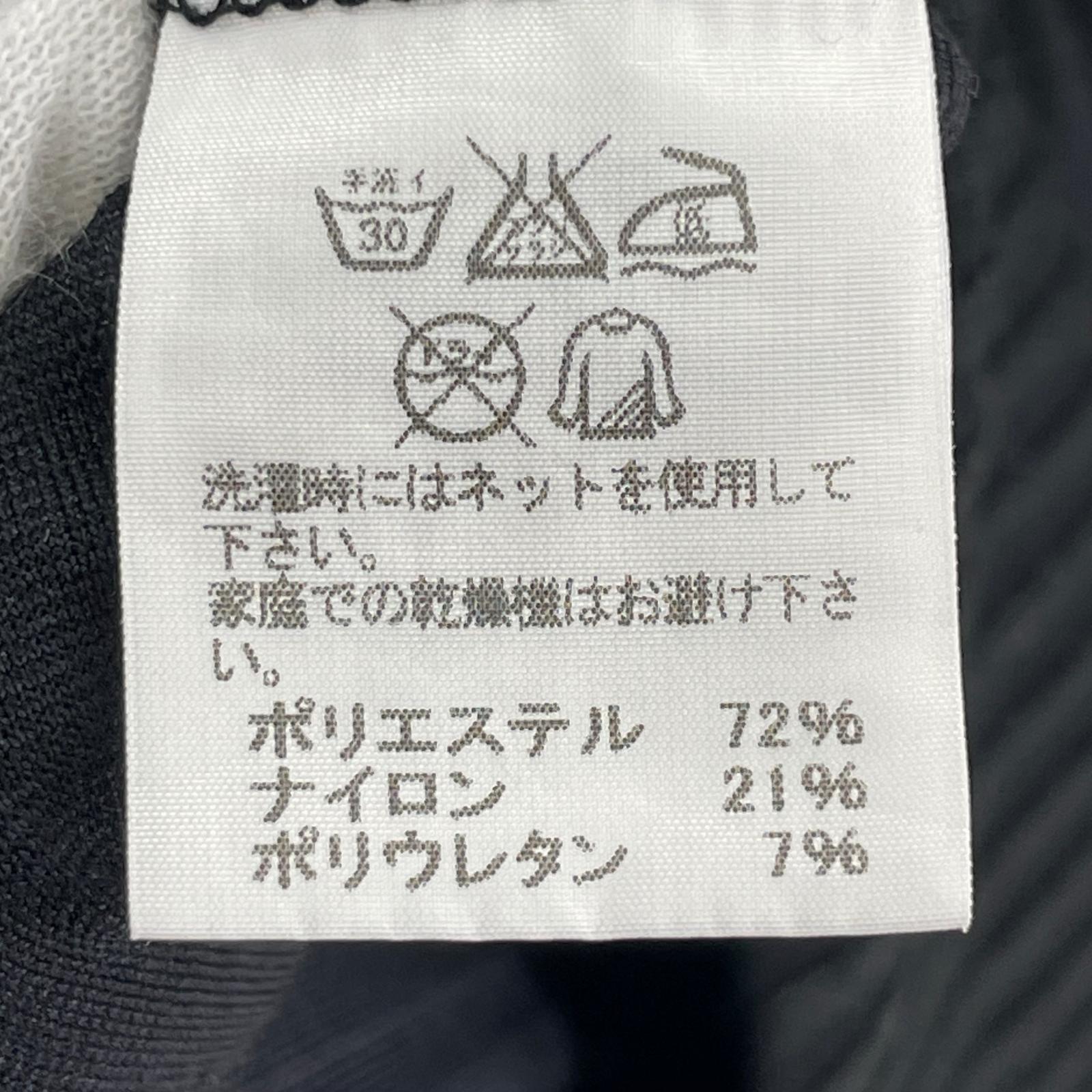 長袖Tシャツ ボーダーショルダーL/Sカットソー 黒 2 ブラック
