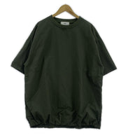 半袖Tシャツ ドローストリングナイロンプルオーバー カーキ フリー