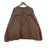 スウェット 20ss/Strange Beach Title Sweate L ブラウン