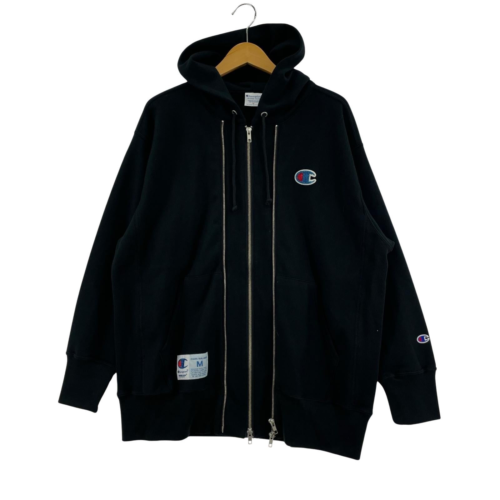 パーカー ×Champion REVERSE WEAVE 黒 M M ブラック
