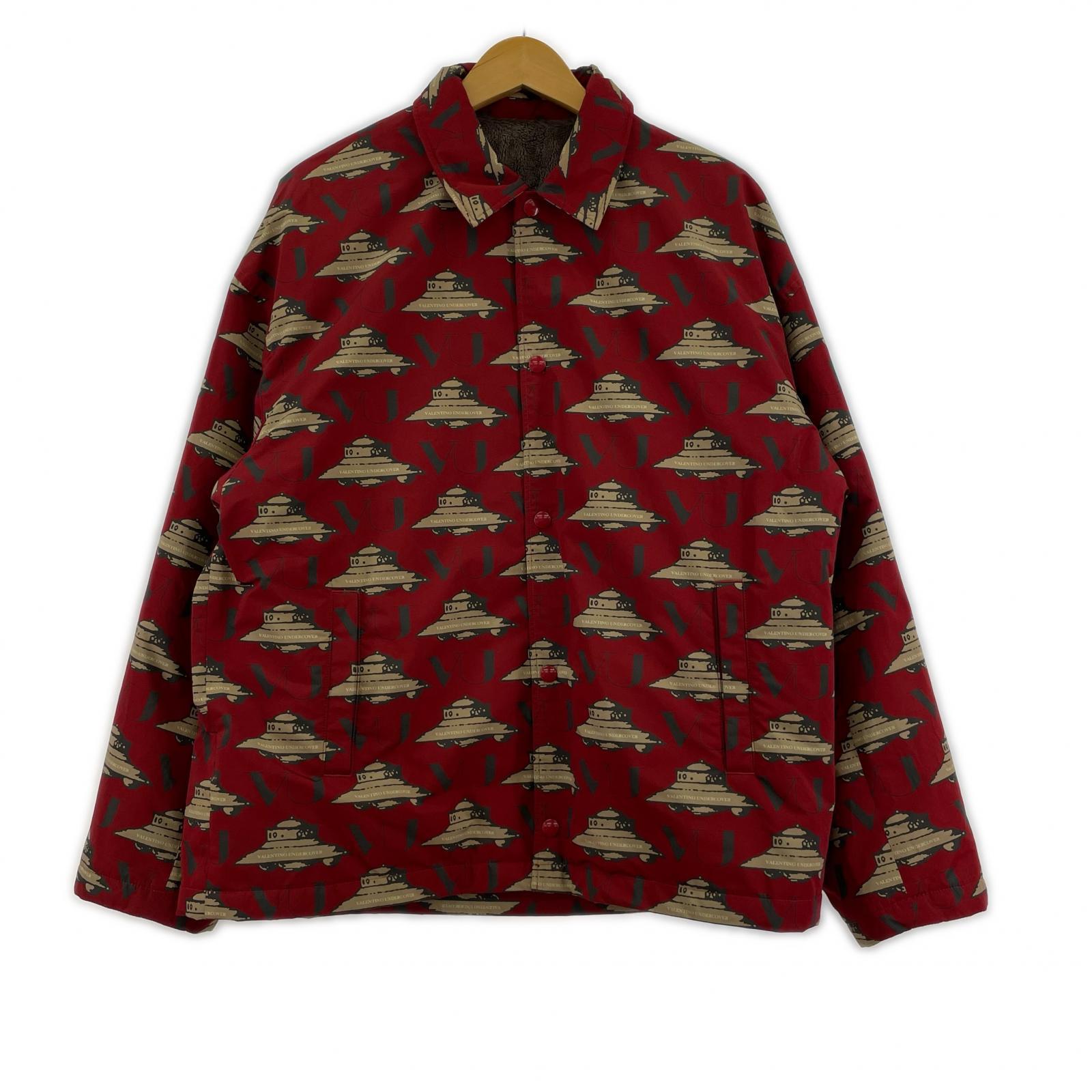 ジャケット ×VALENTINO Graphic Print Nylon Jacket 2 2 レッド