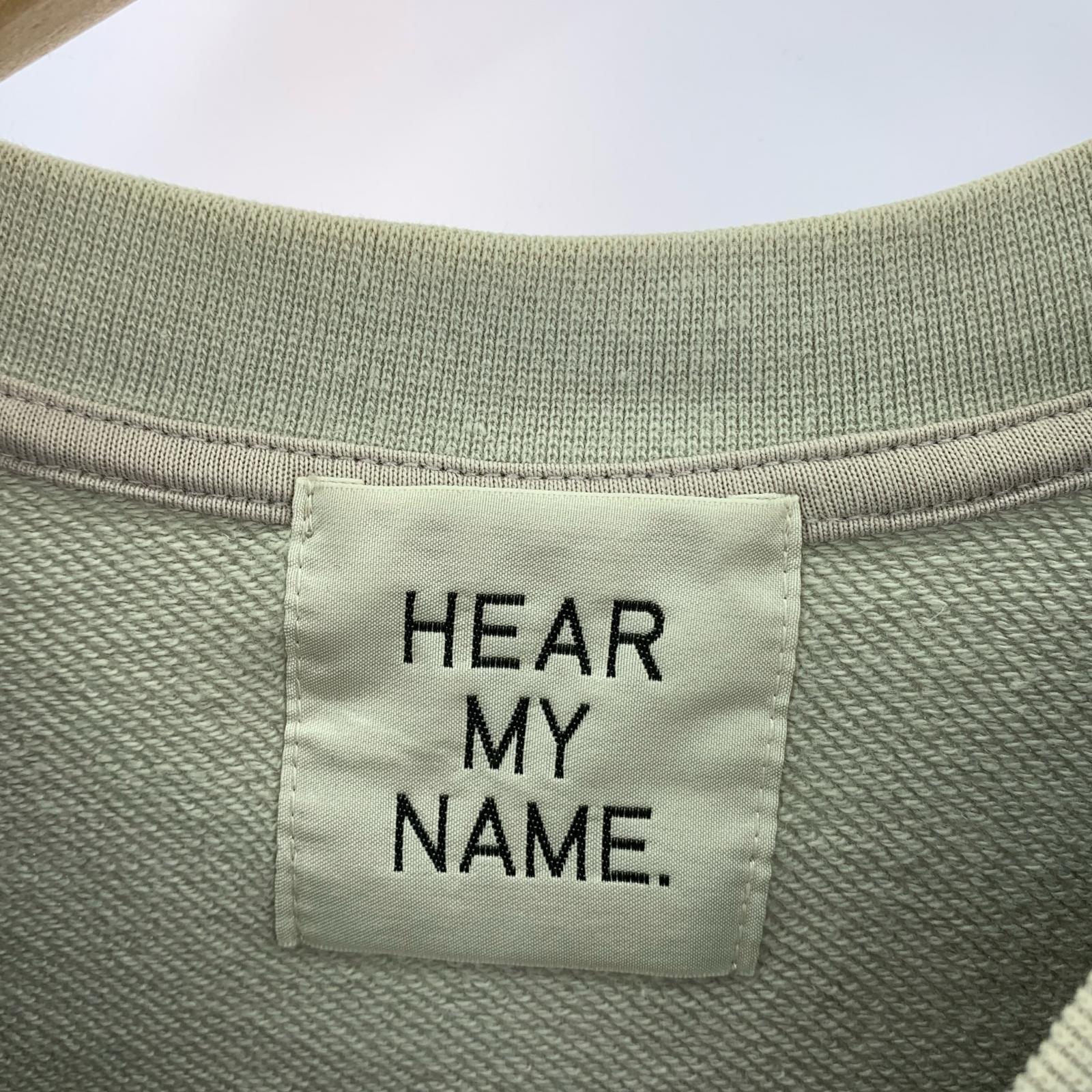スウェット HEAR MY NAME グラフィック グレー L グレー