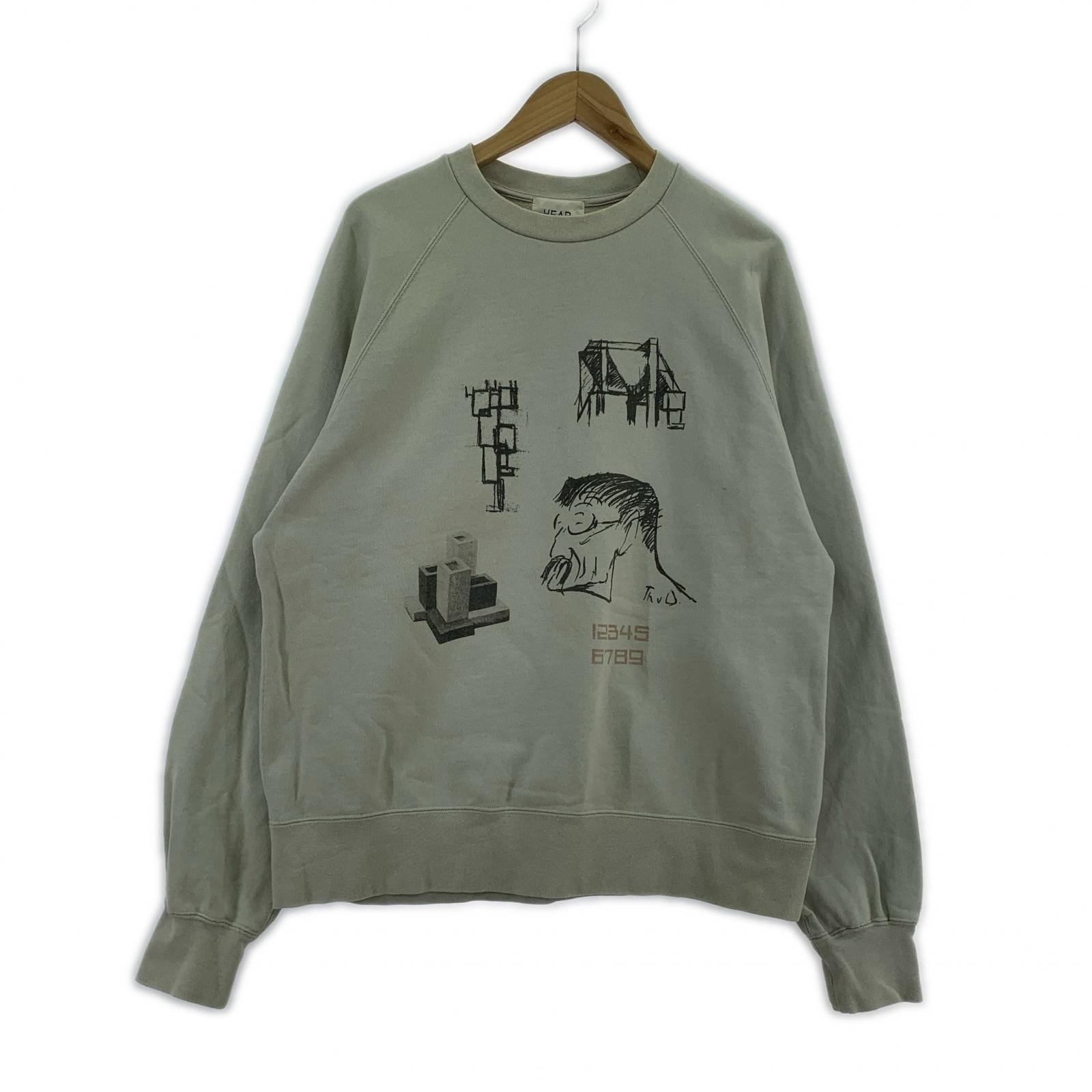 スウェット HEAR MY NAME グラフィック グレー L グレー