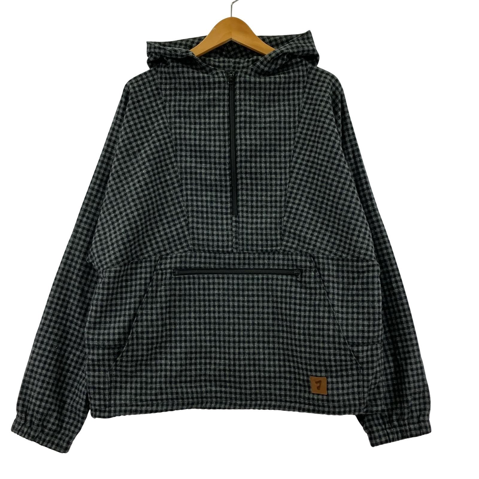 パーカー CHECK PULLOVER PARKA(1) 1 ブラック