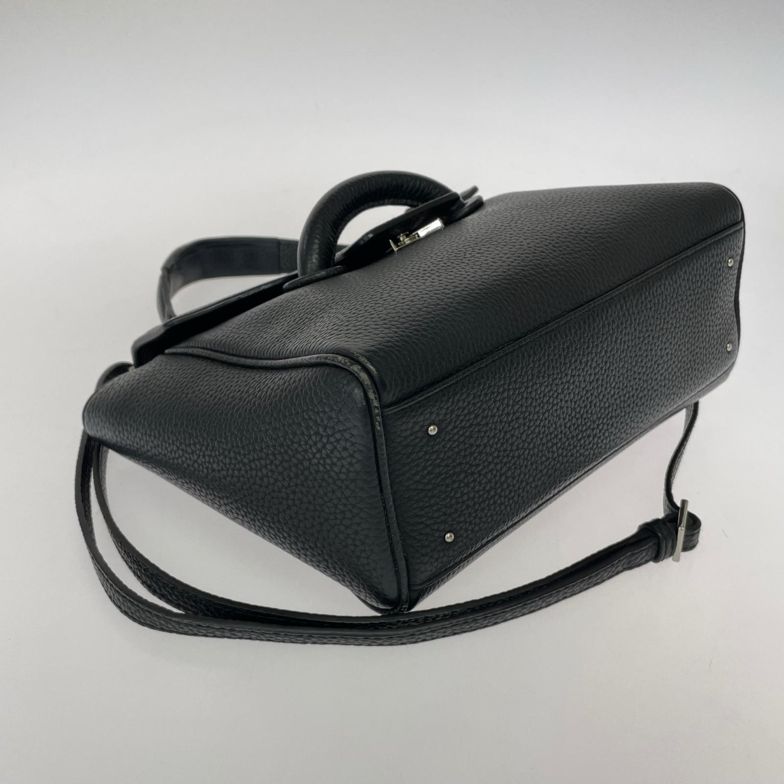 ショルダーバッグ VASIC EVER MINI/ブラック/レザー ブラック