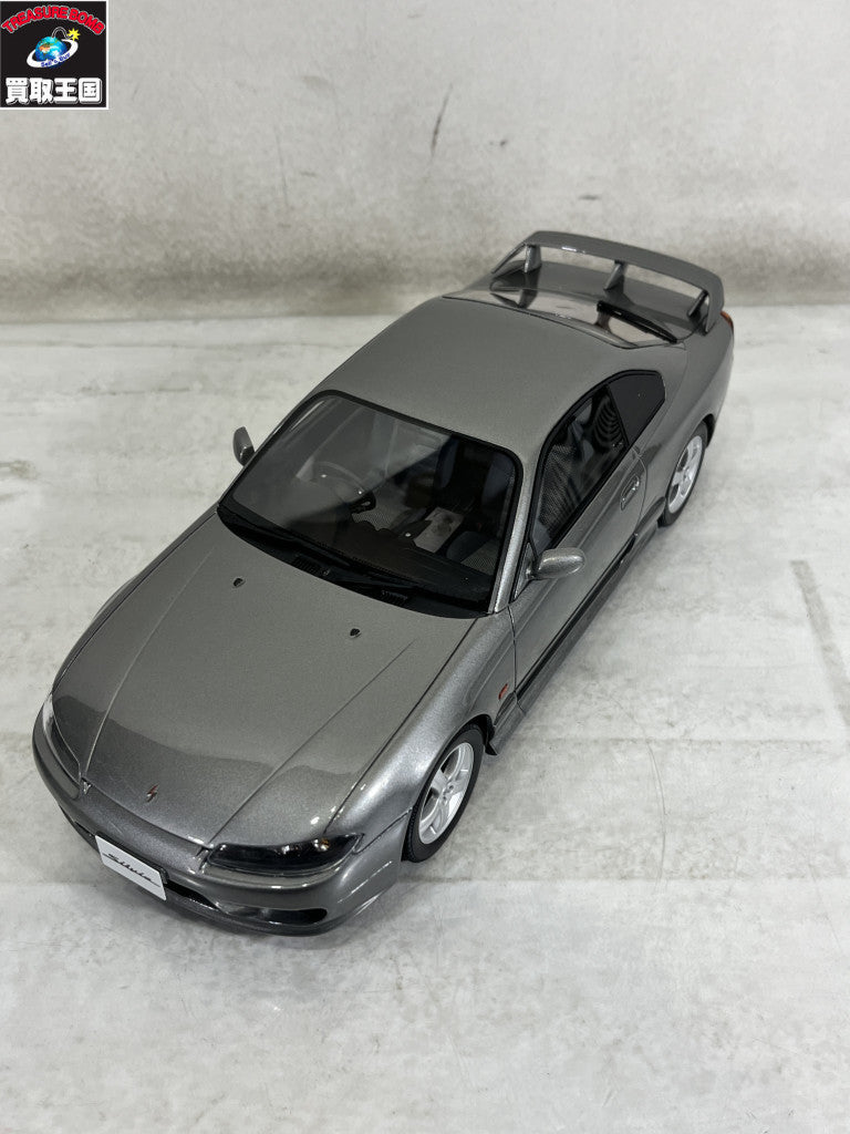 OttO 1/18 日産シルビア スペックR (S15) ダークシルバー スケールカー