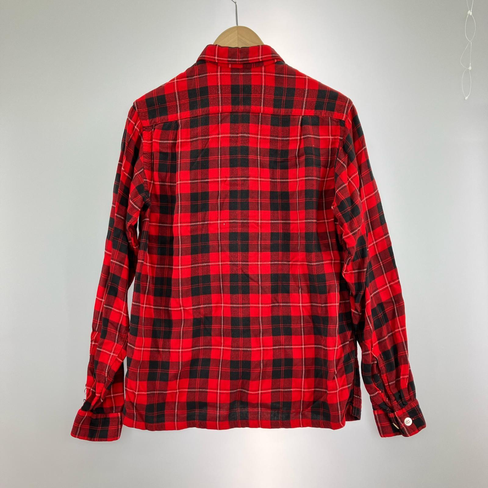 長袖シャツ pennleight GRANELLA レーヨン チェック (S) S レッド