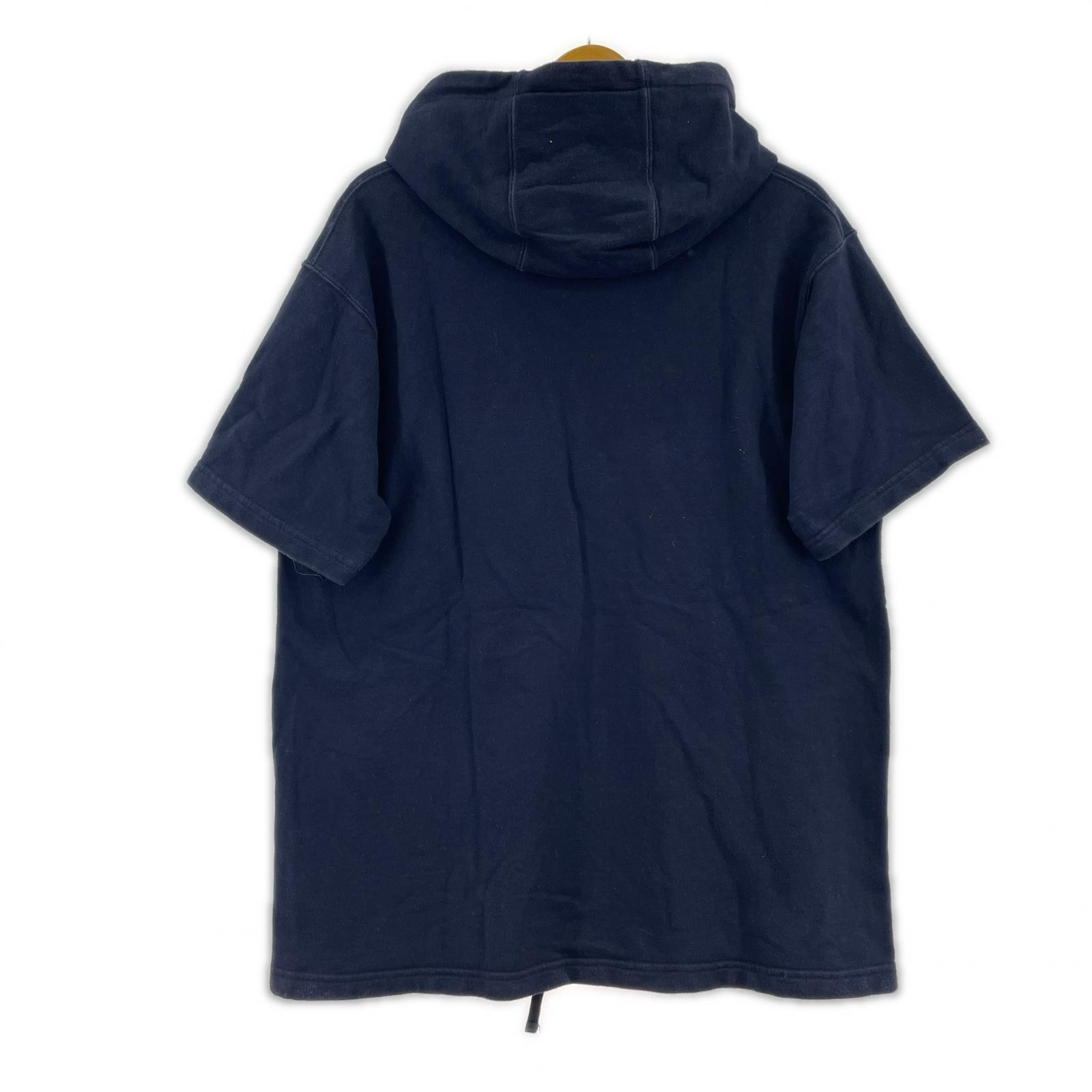 パーカー Engineered Garments S/S sweat pullover hoodie 紺 (S) S ネイビー