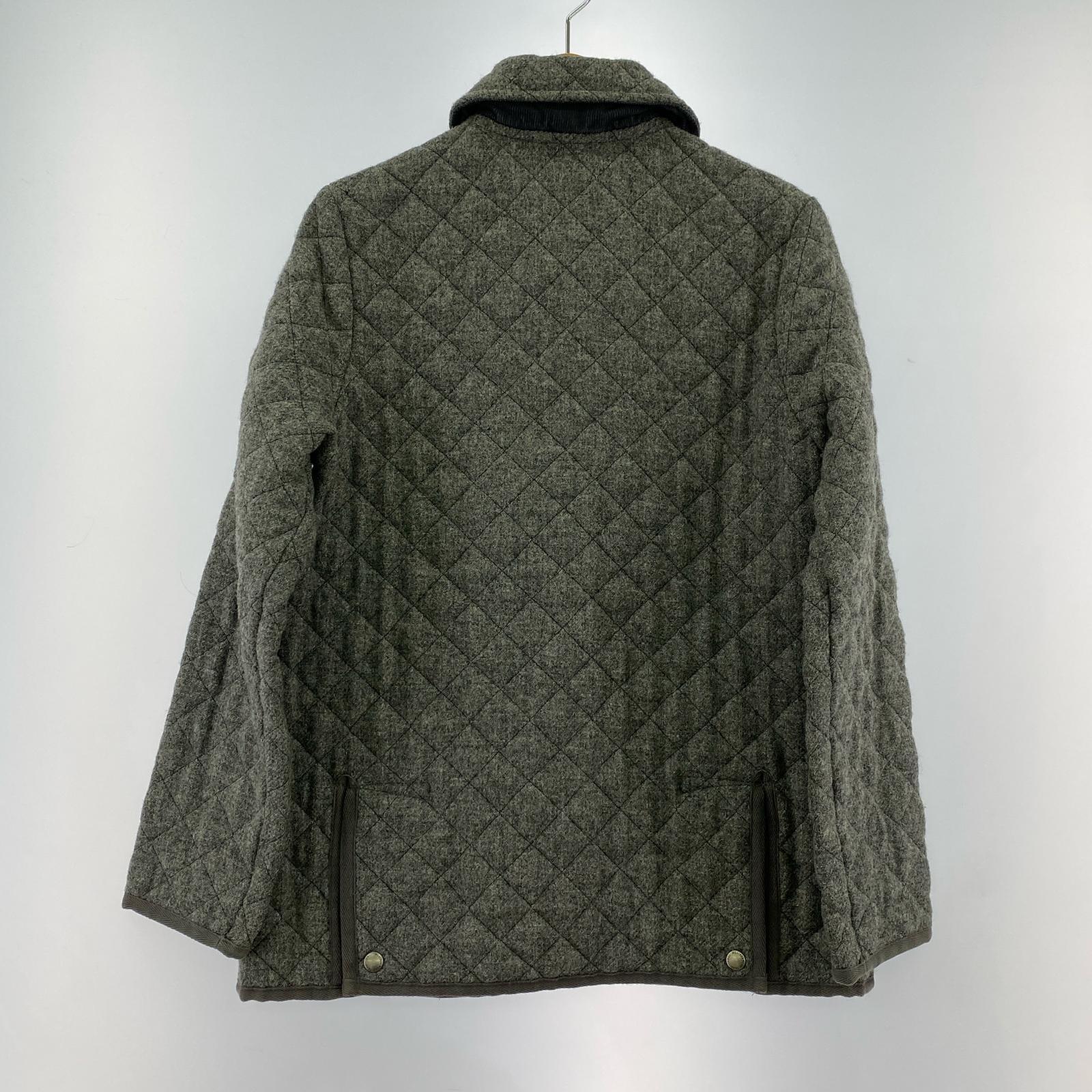 ジャケット scotland製 キルティング 36 グレー