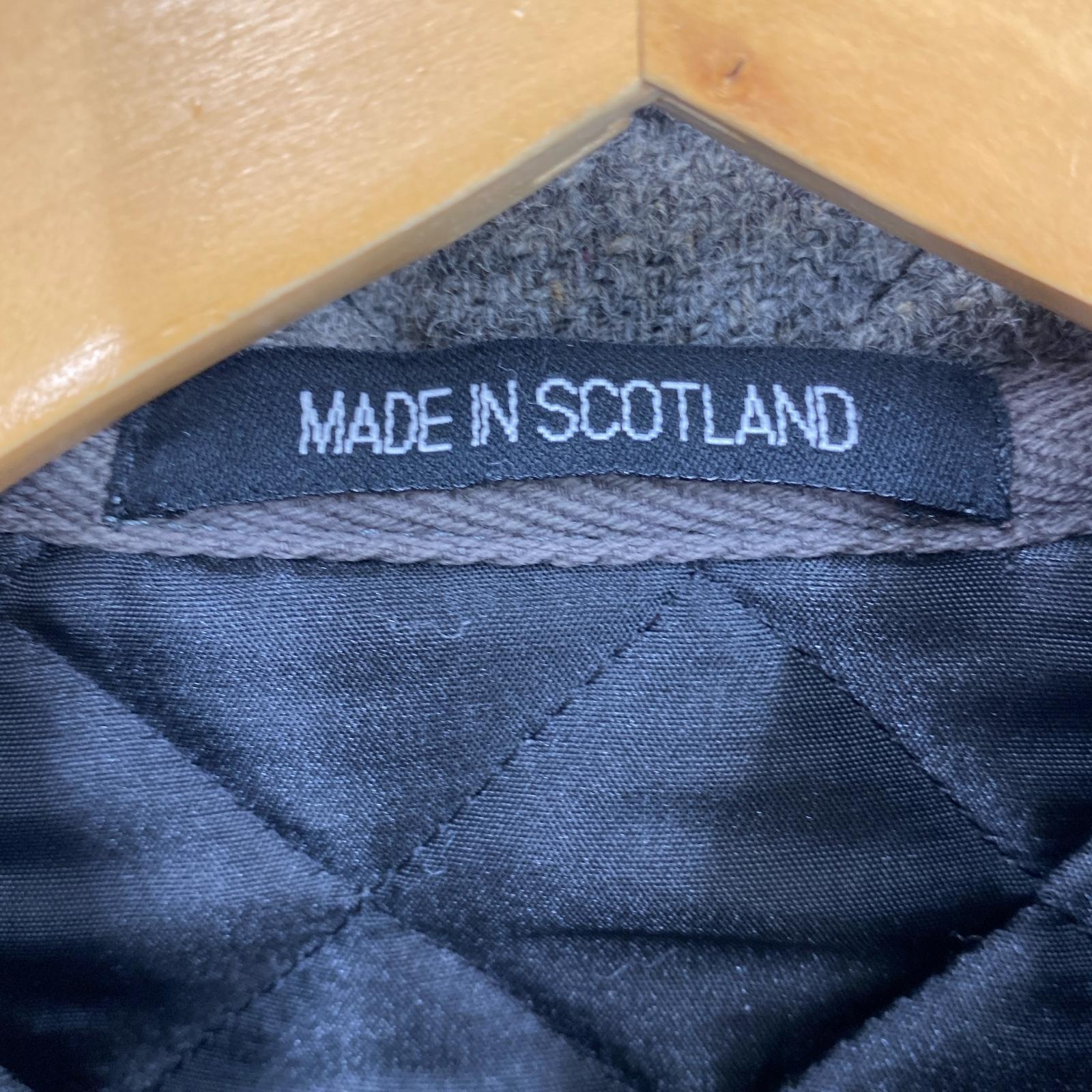 ジャケット scotland製 キルティング 36 グレー