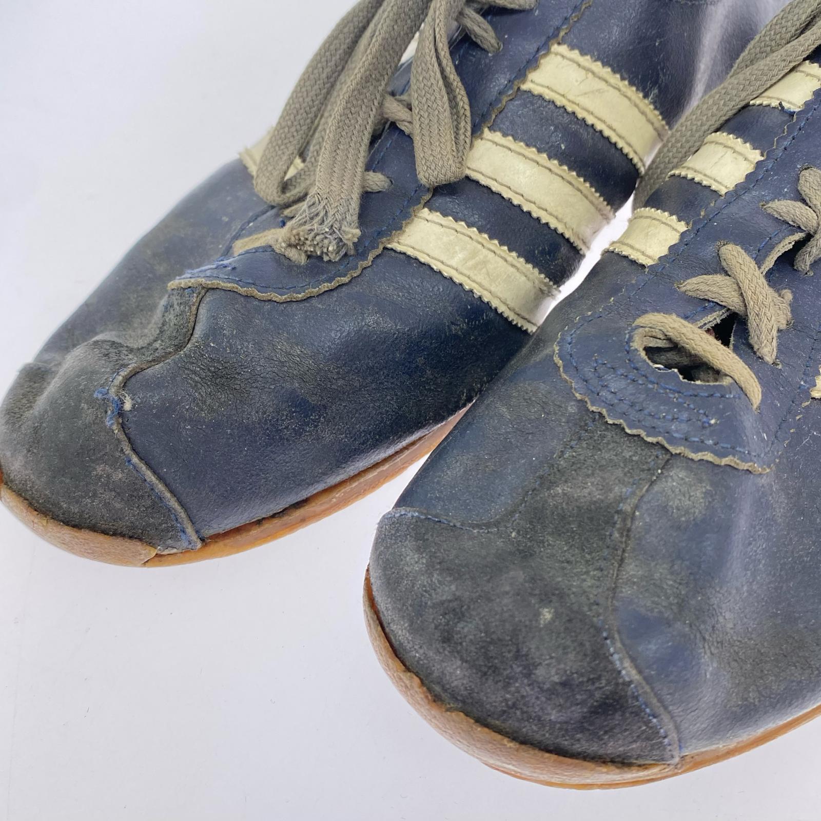 スニーカー adidas STADION 紺 ルーマニア製