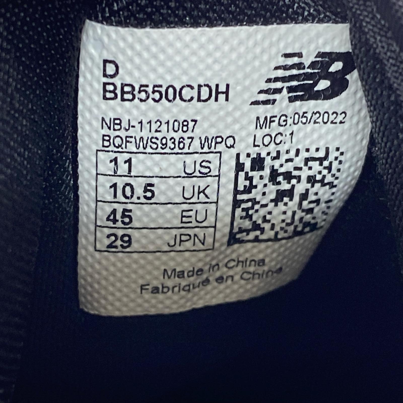 スニーカー × COMME des GARCONS HOMME 550 29.0 29cm (US11 UK10 1/2 EU48) ブラック