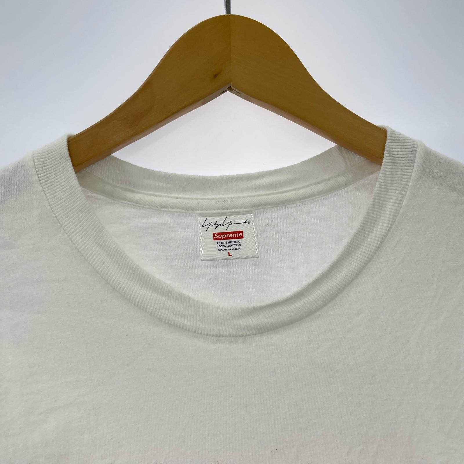 半袖Tシャツ ×yohji yamamoto ロゴプリント L ホワイト