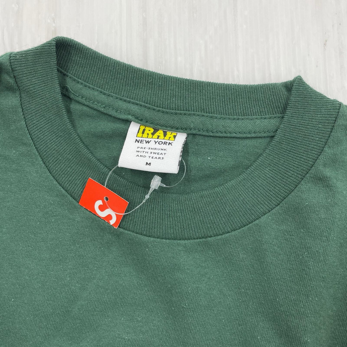 半袖Tシャツ irak tag tee 緑 (M) M グリーン