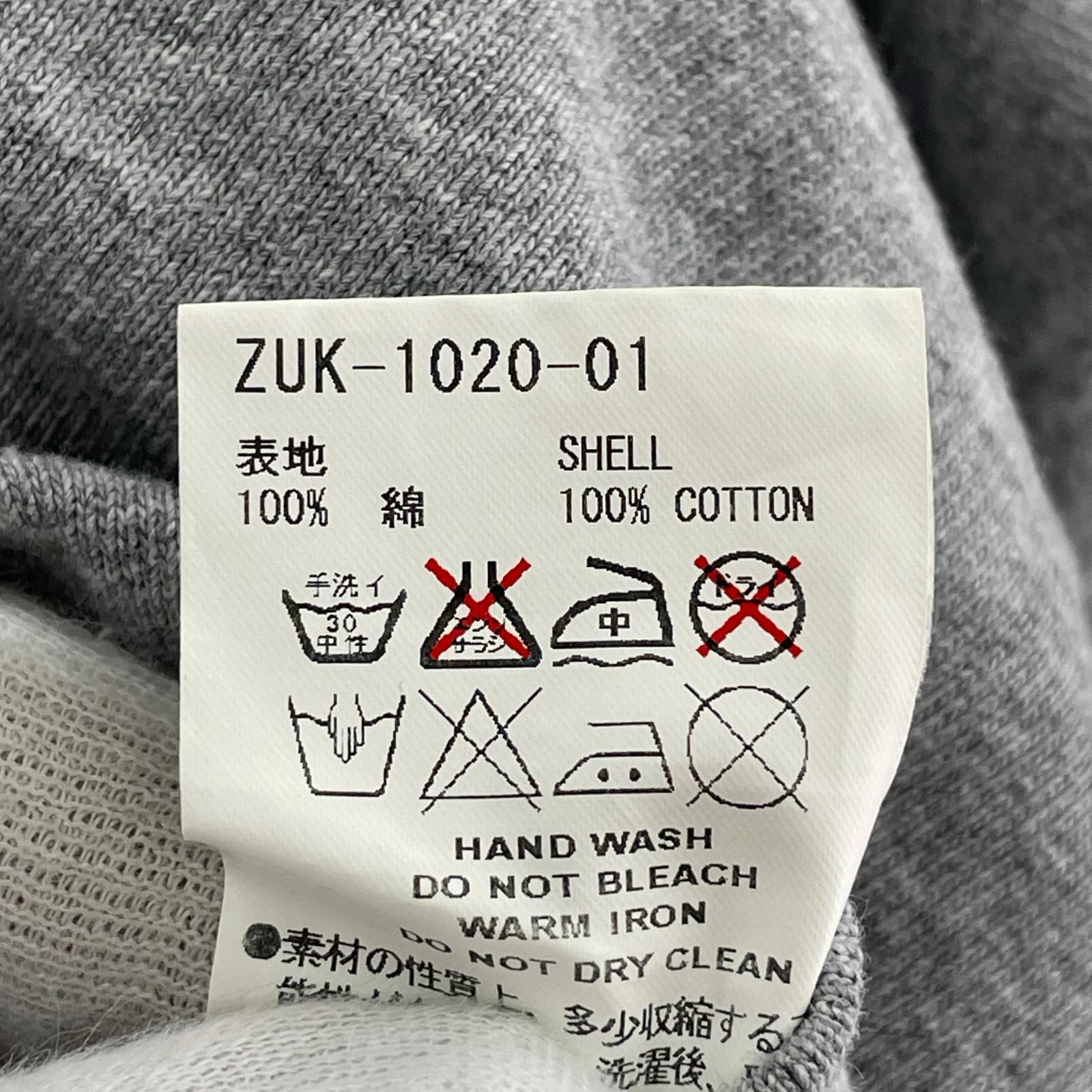長袖Tシャツ サイドジップロング グレー グレー