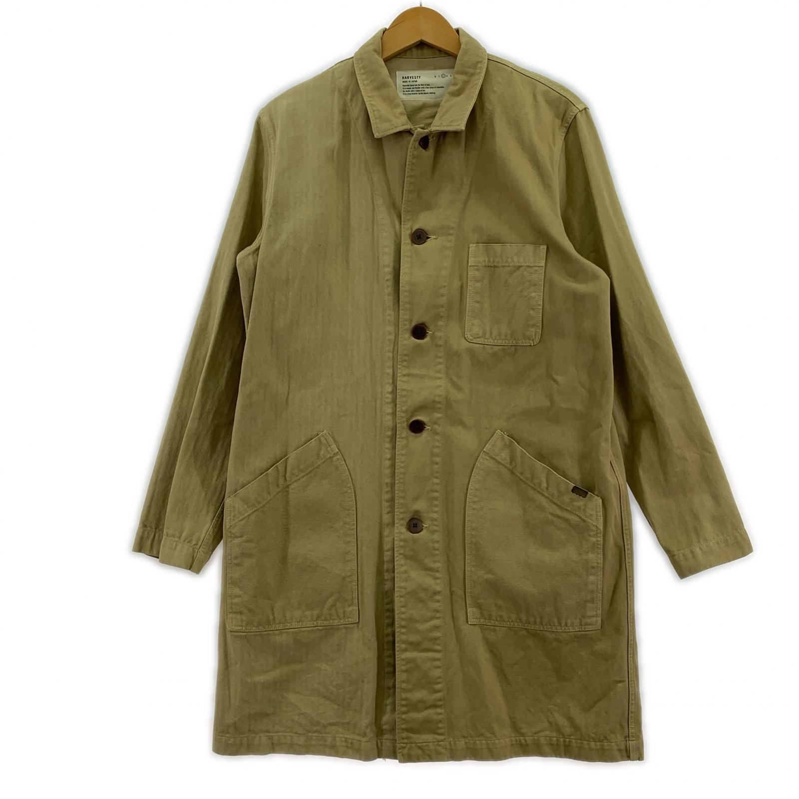 ジャケット HARVESTY ステンカラーコート BEG 2 ベージュ