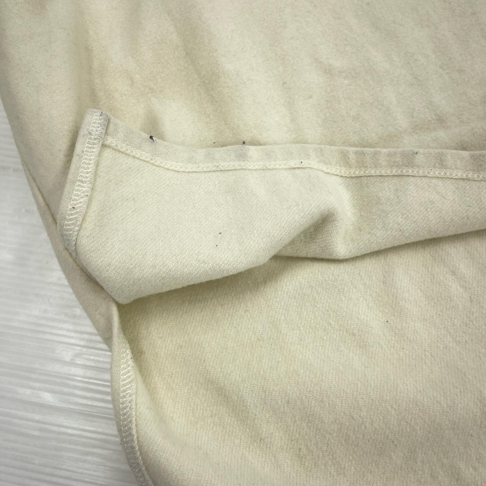 長袖Tシャツ ウール混 (L) L ホワイト