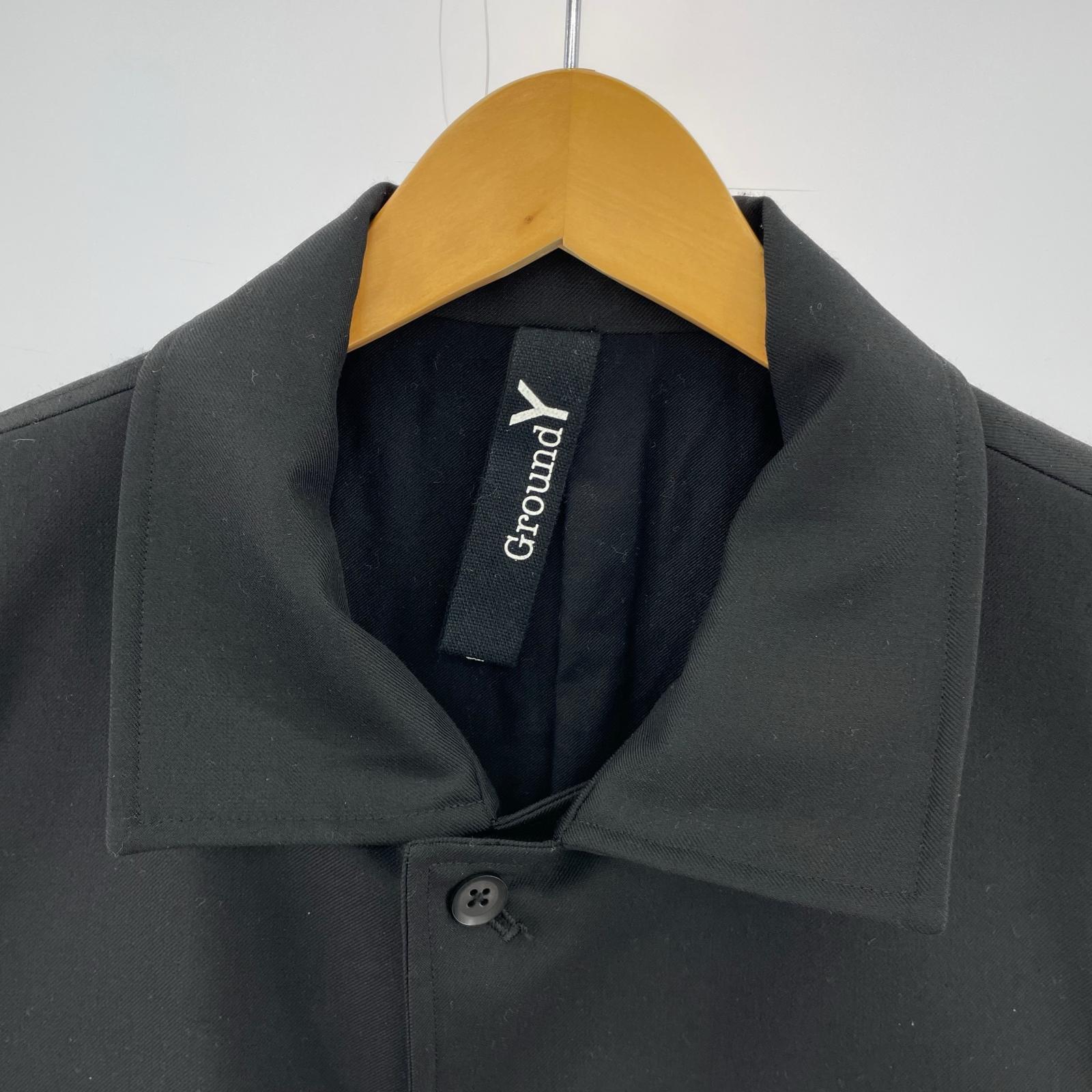 ジャケット Ground Y T/W Gabardine Sleeveless Work Jacket ベスト 3 ブラック ブラック
