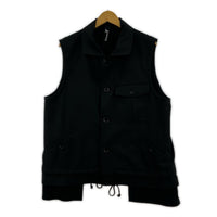 ジャケット Ground Y T/W Gabardine Sleeveless Work Jacket ベスト 3 ブラック ブラック