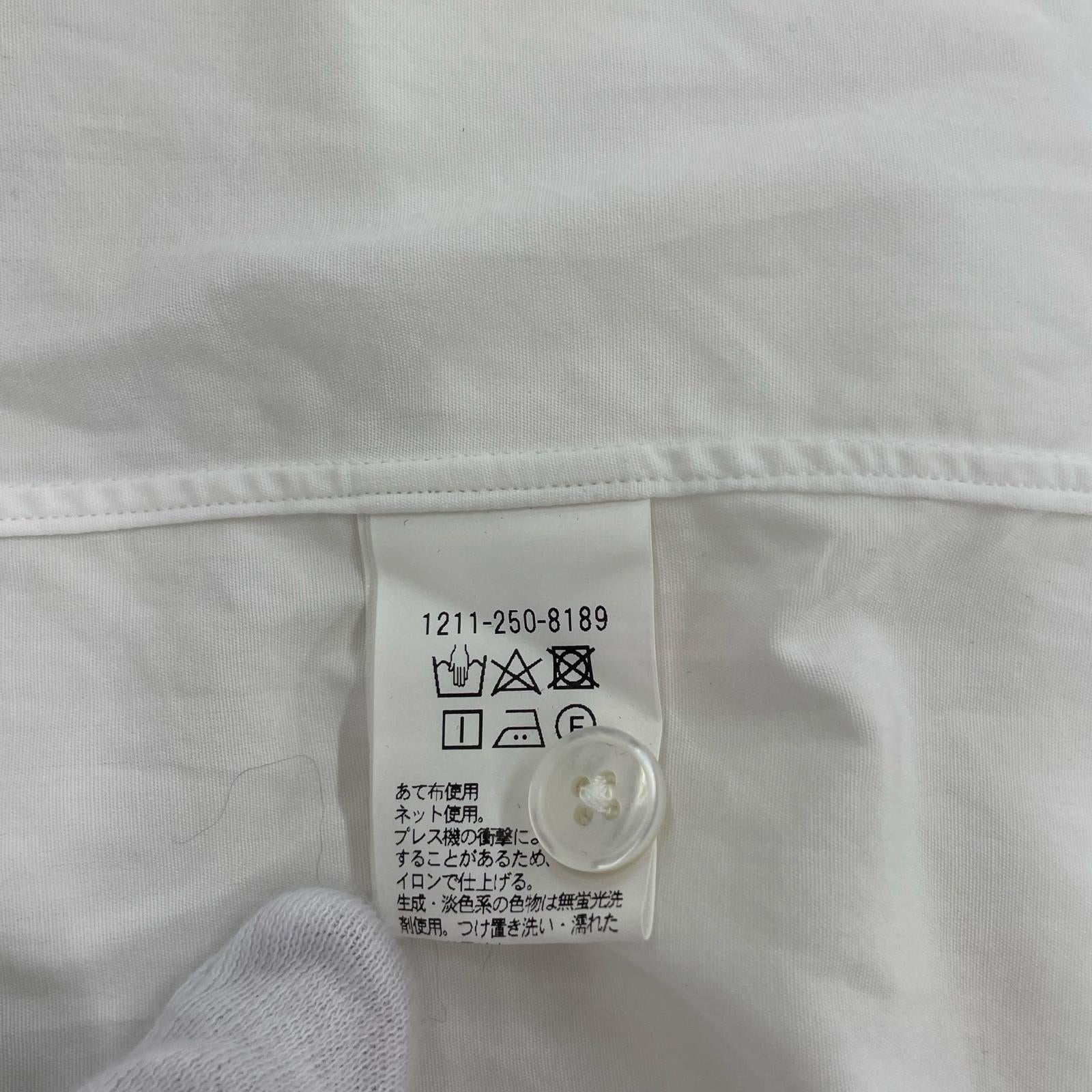 長袖シャツ H ブロードシャツ S ホワイト